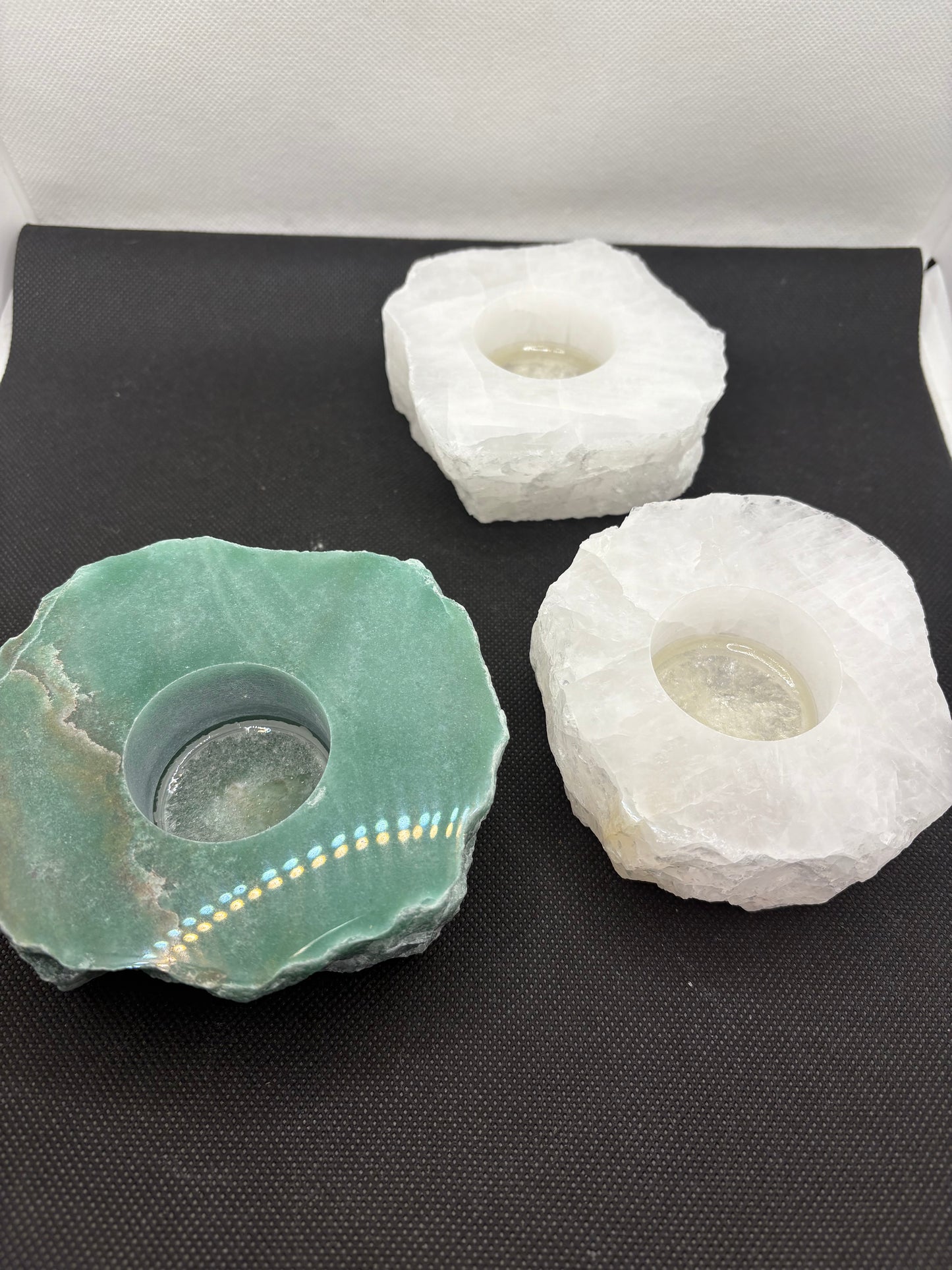 Tea Light Holder Various Stones