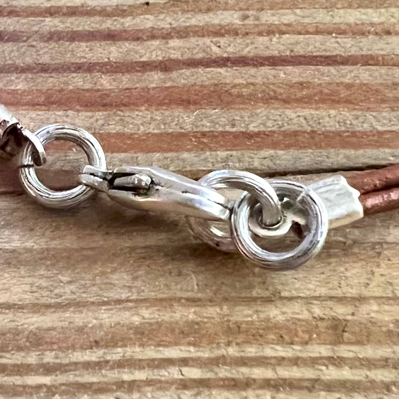 Peacemaker boho leaf leather bracelet