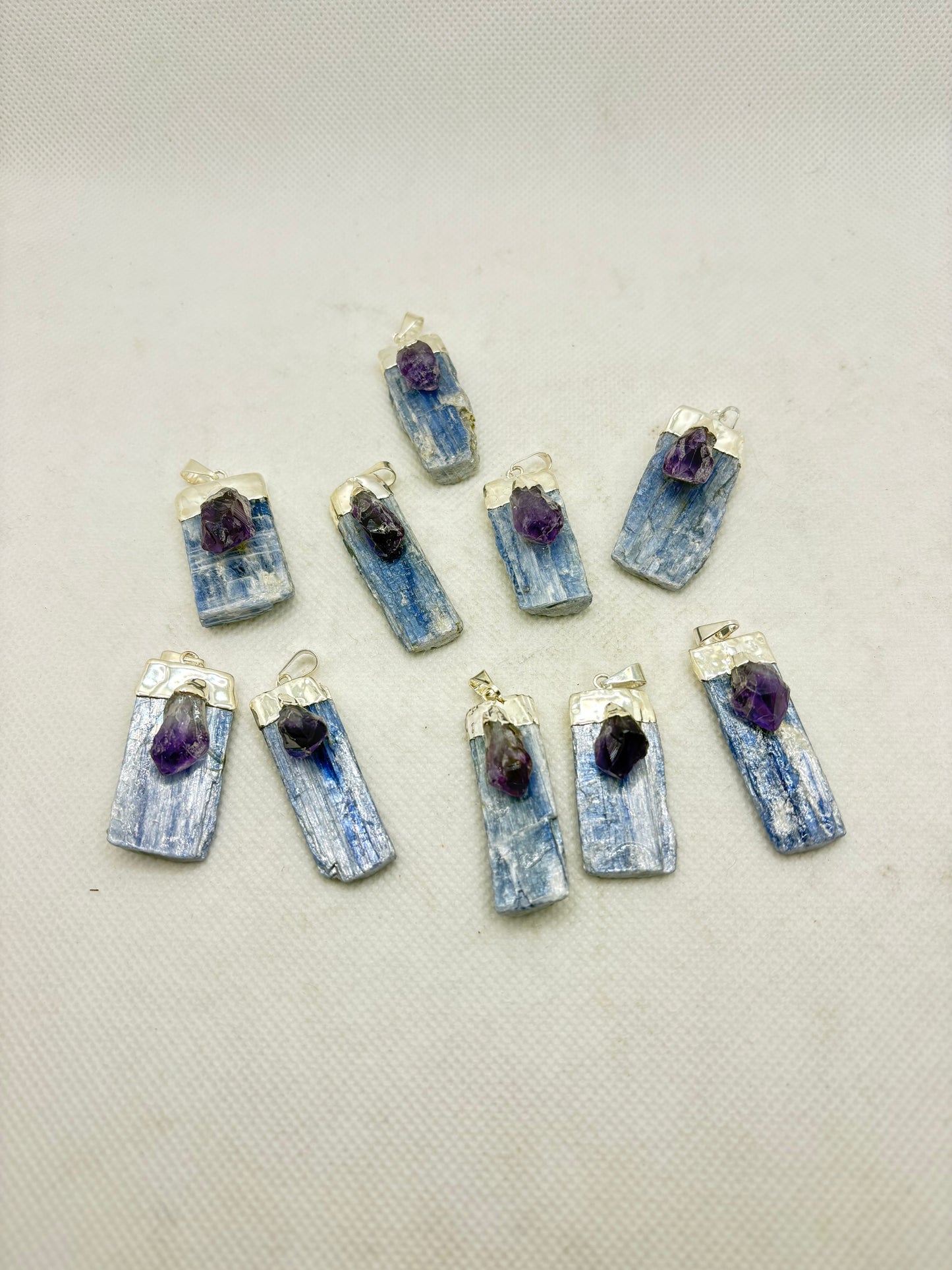 Kyanite Amethyst Pendant