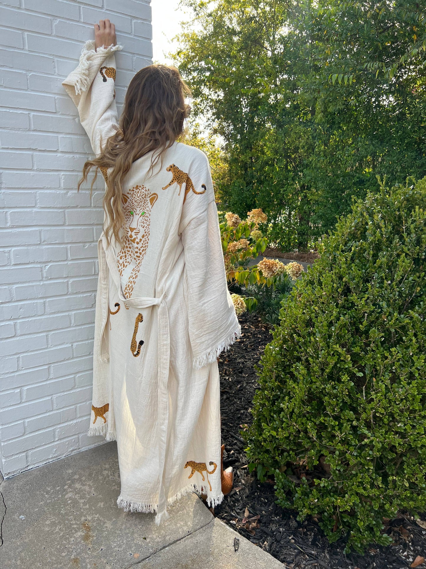 Tan Leopard Robe