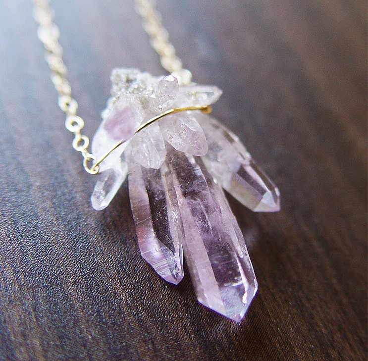 Vera Cruz Amethyst Gold Necklace