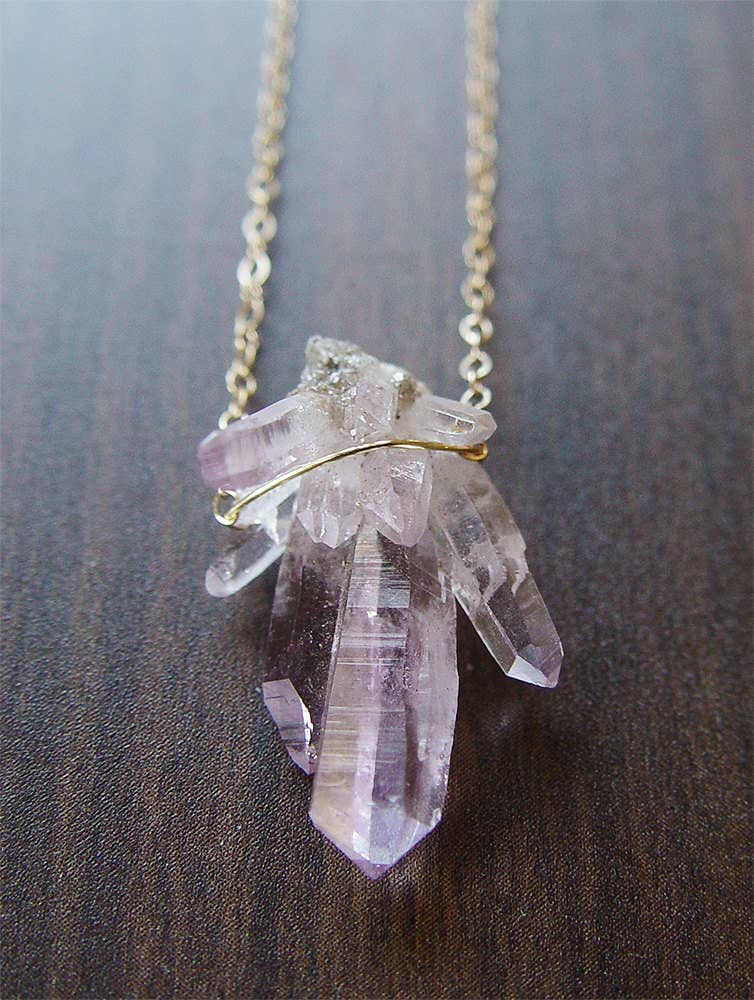 Vera Cruz Amethyst Gold Necklace