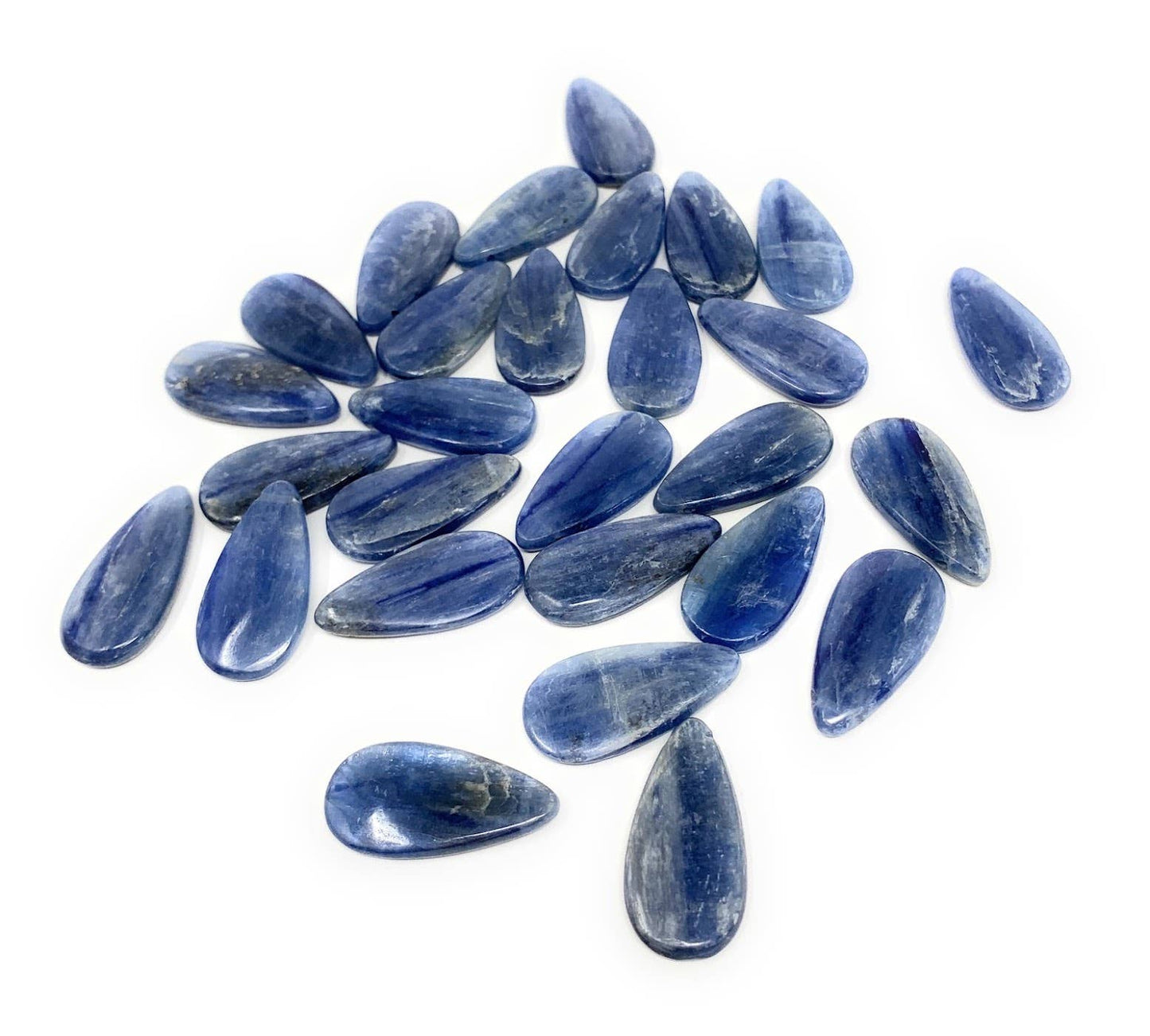 Kyanite Teardrop Cord Necklace: 16, 18 or 20"