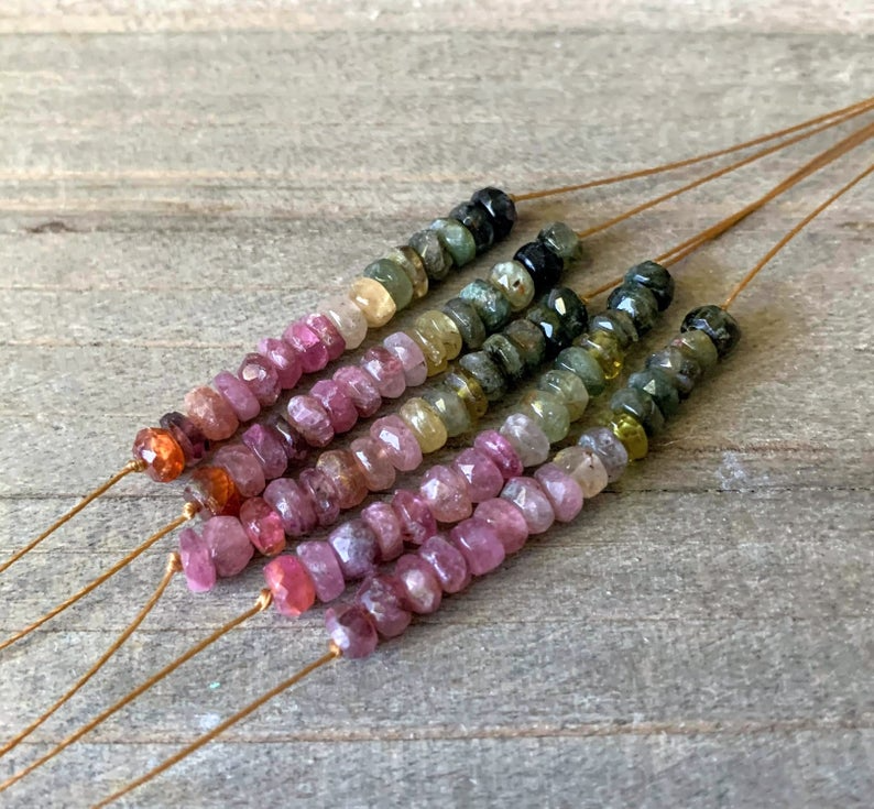 Watermelon Tourmaline Necklace: 16, 18 or 20"