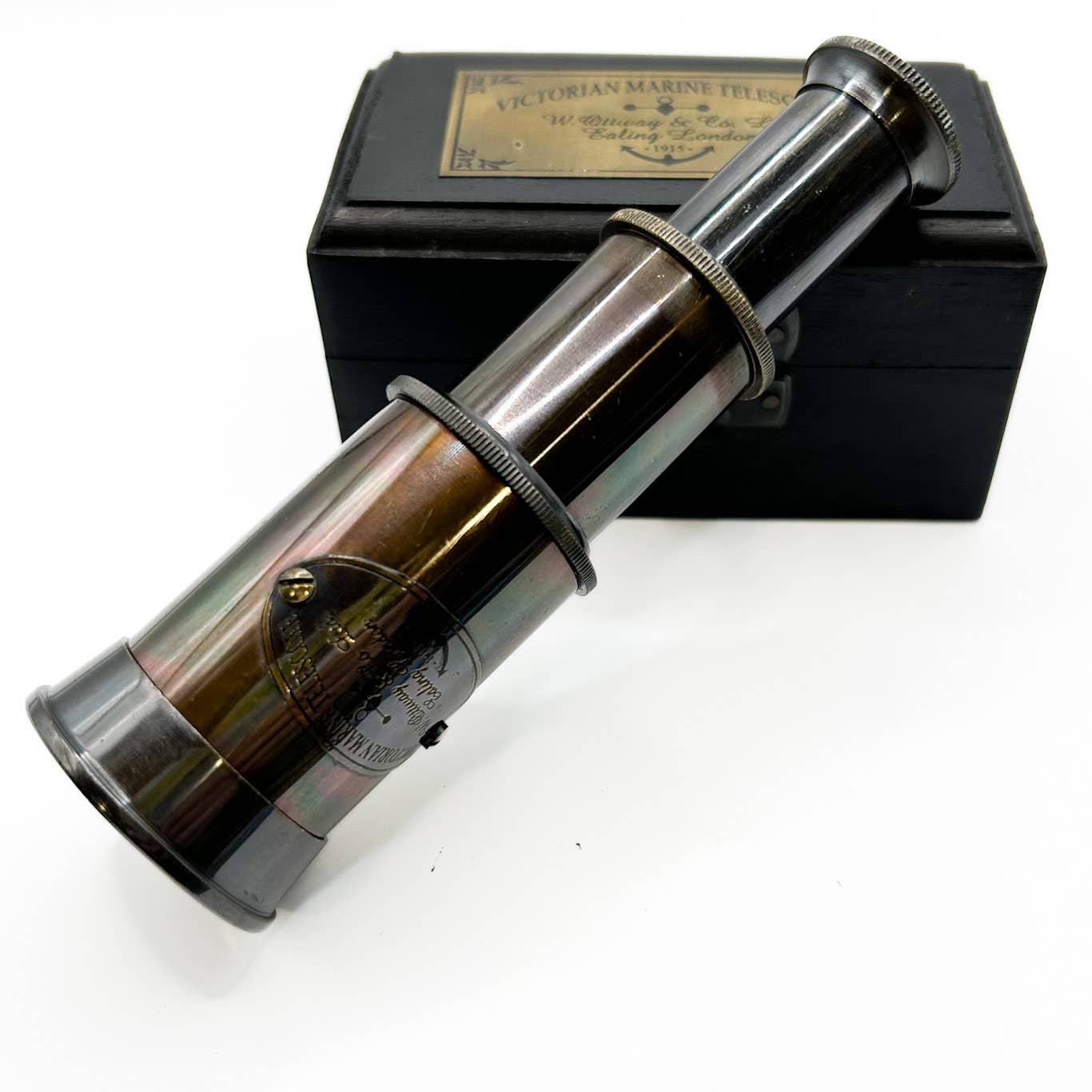 Telescope in Wood Case