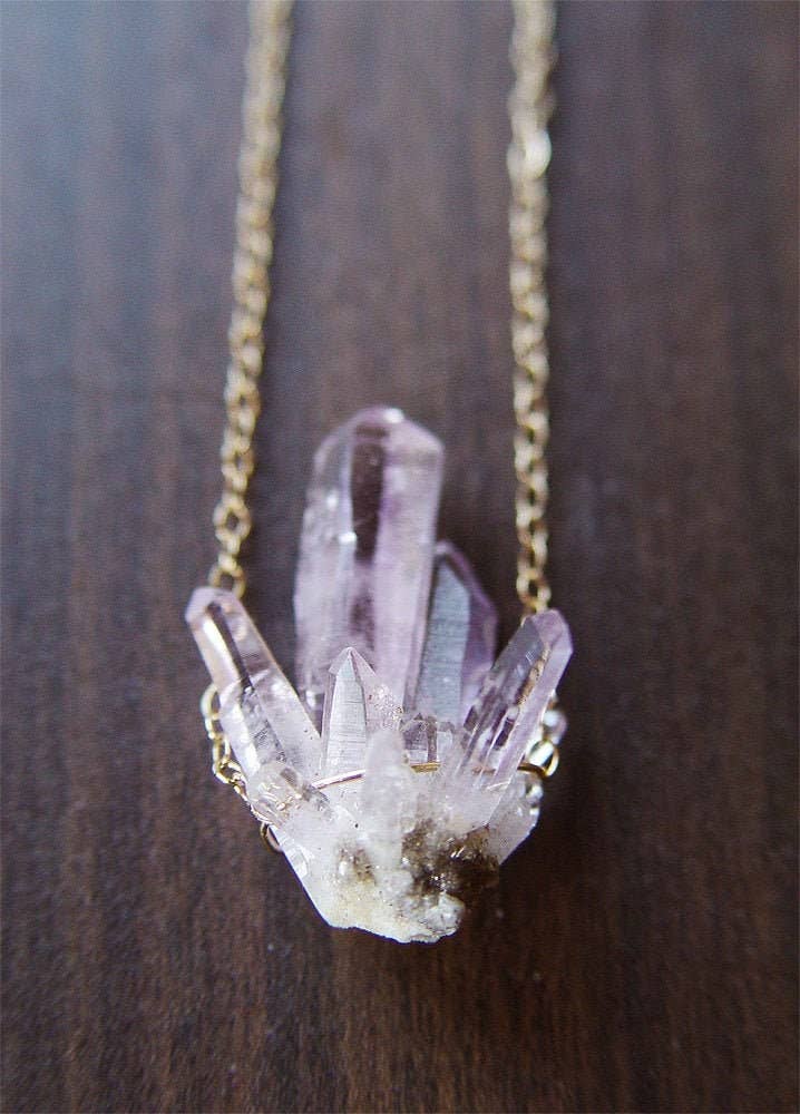 Vera Cruz Amethyst Gold Necklace