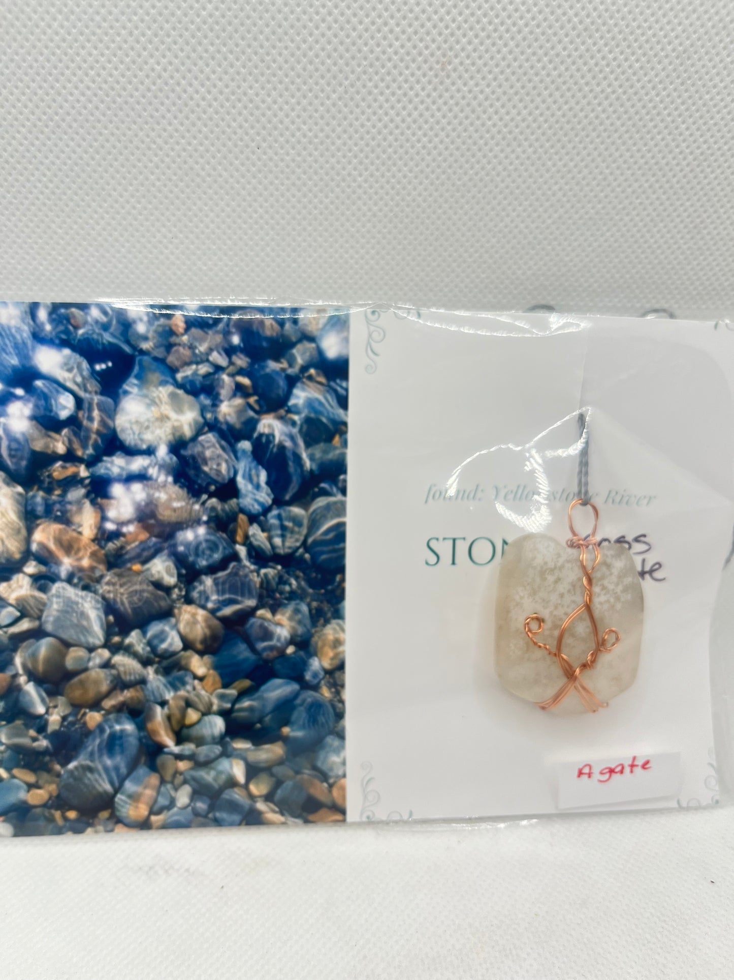 Jill Necklace Agate and Moss Agate