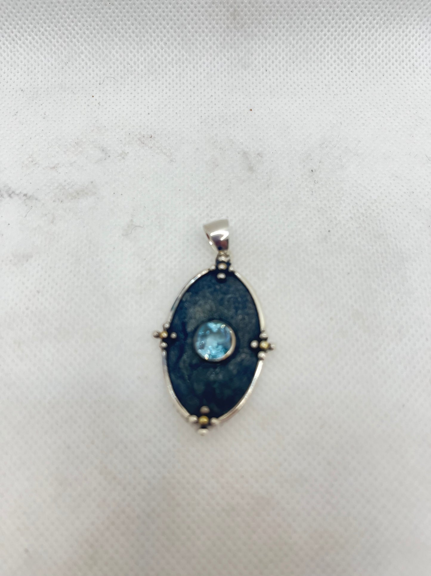 Blue Topaz Pendant