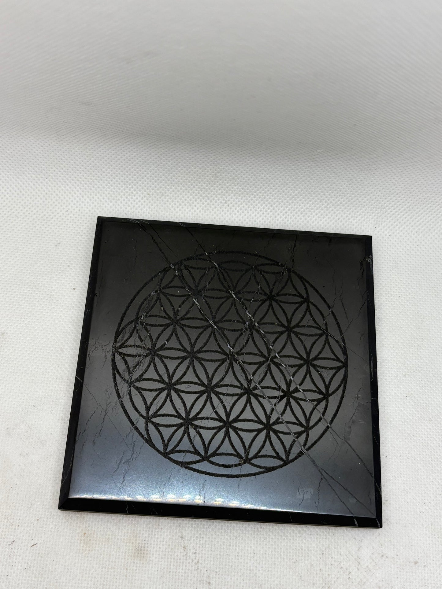 Shungite Charging Plate with Symbols