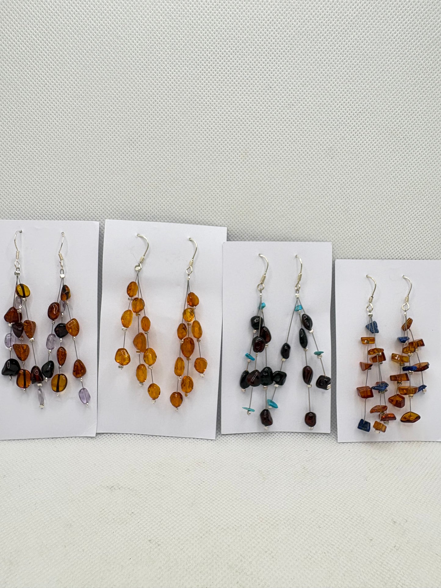 Amber Dangle Earrings Various Styles