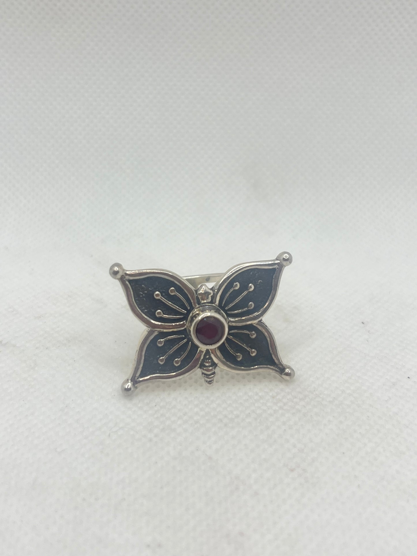 Ruby Butterfly Ring
