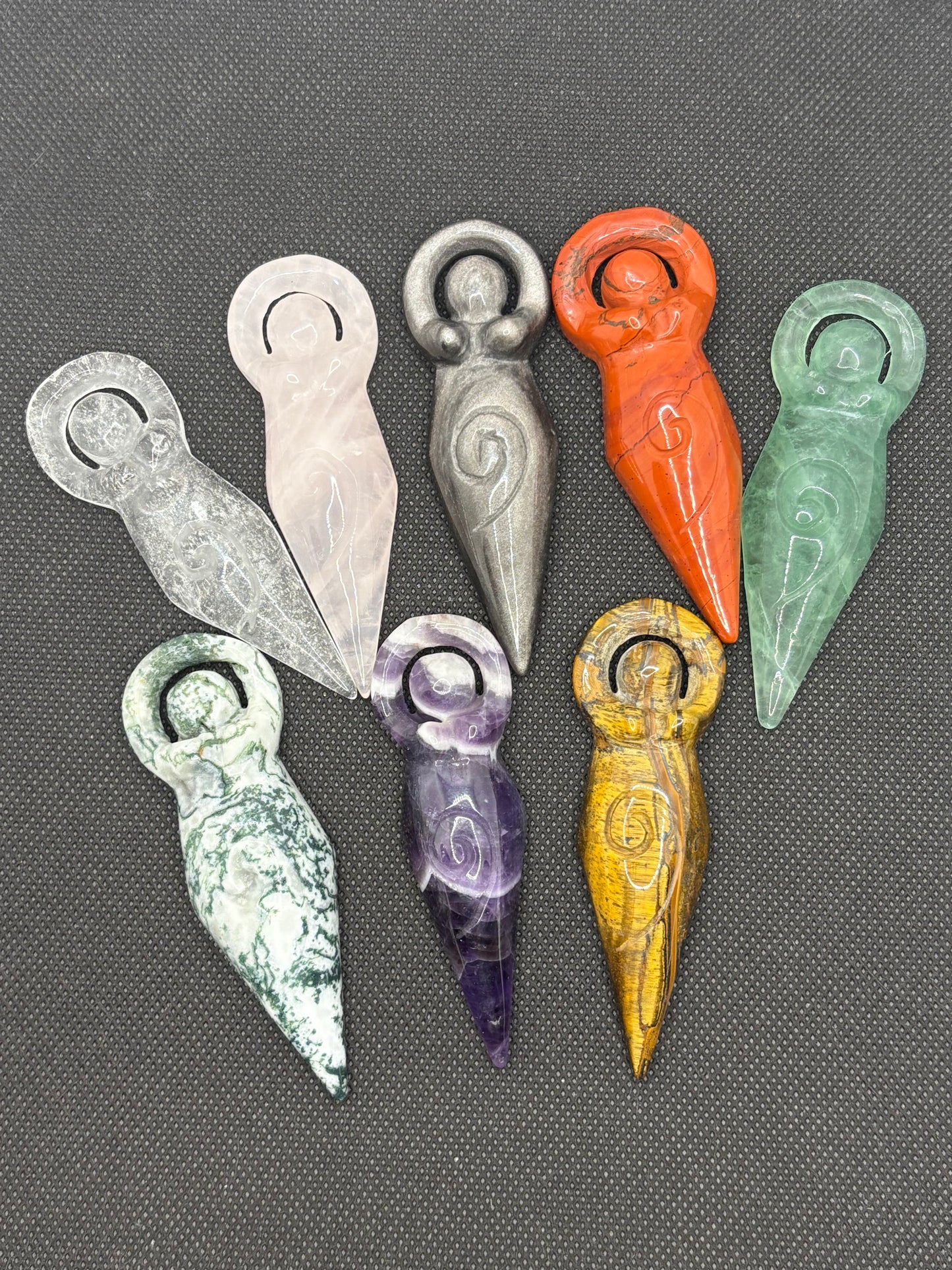 Goddess Spiral Various Stones