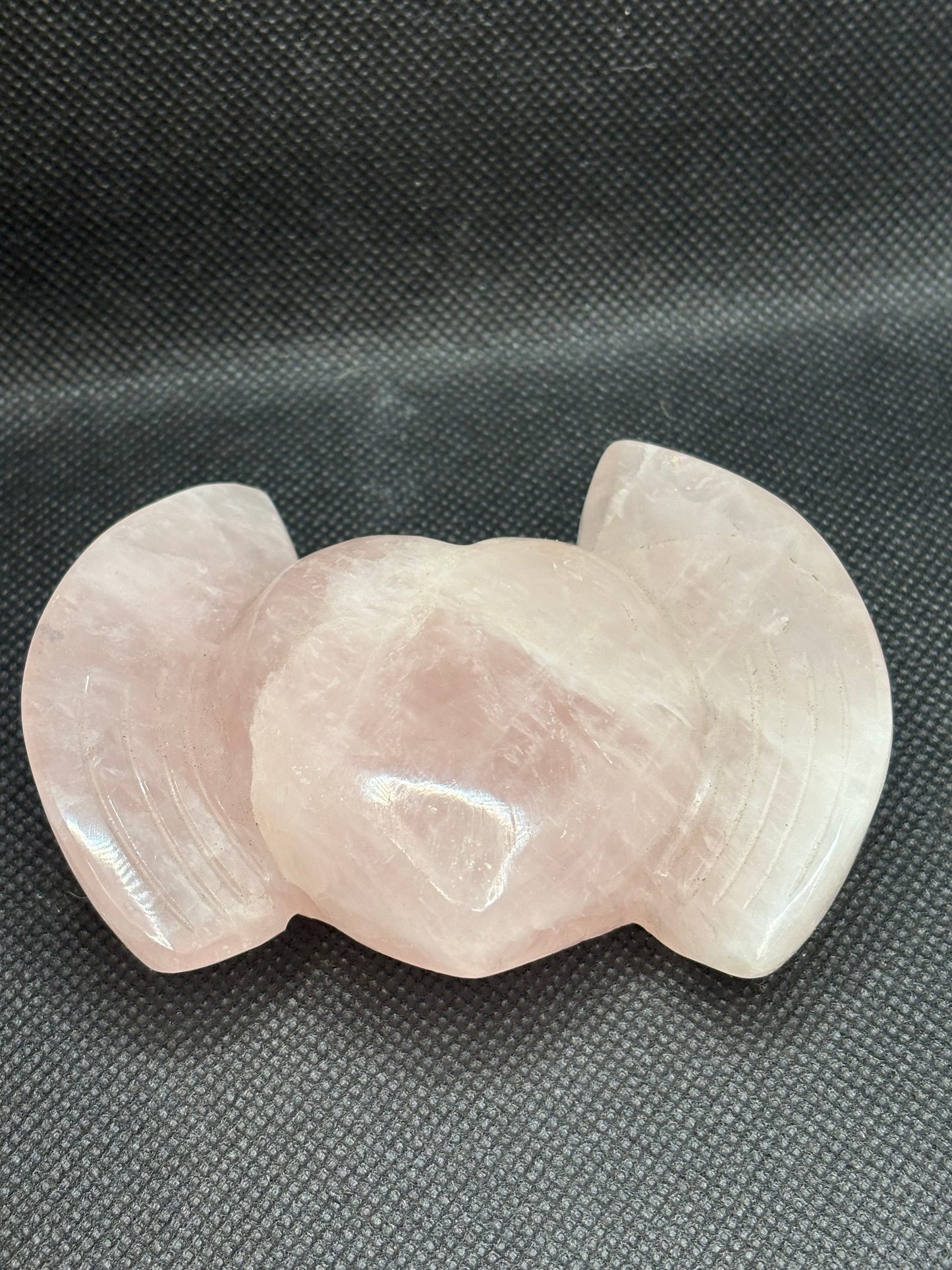 Rose Quartz Bonded Heart
