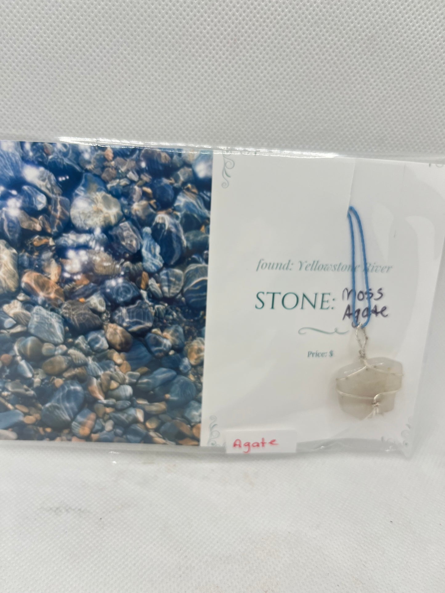 Jill Necklace Agate and Moss Agate