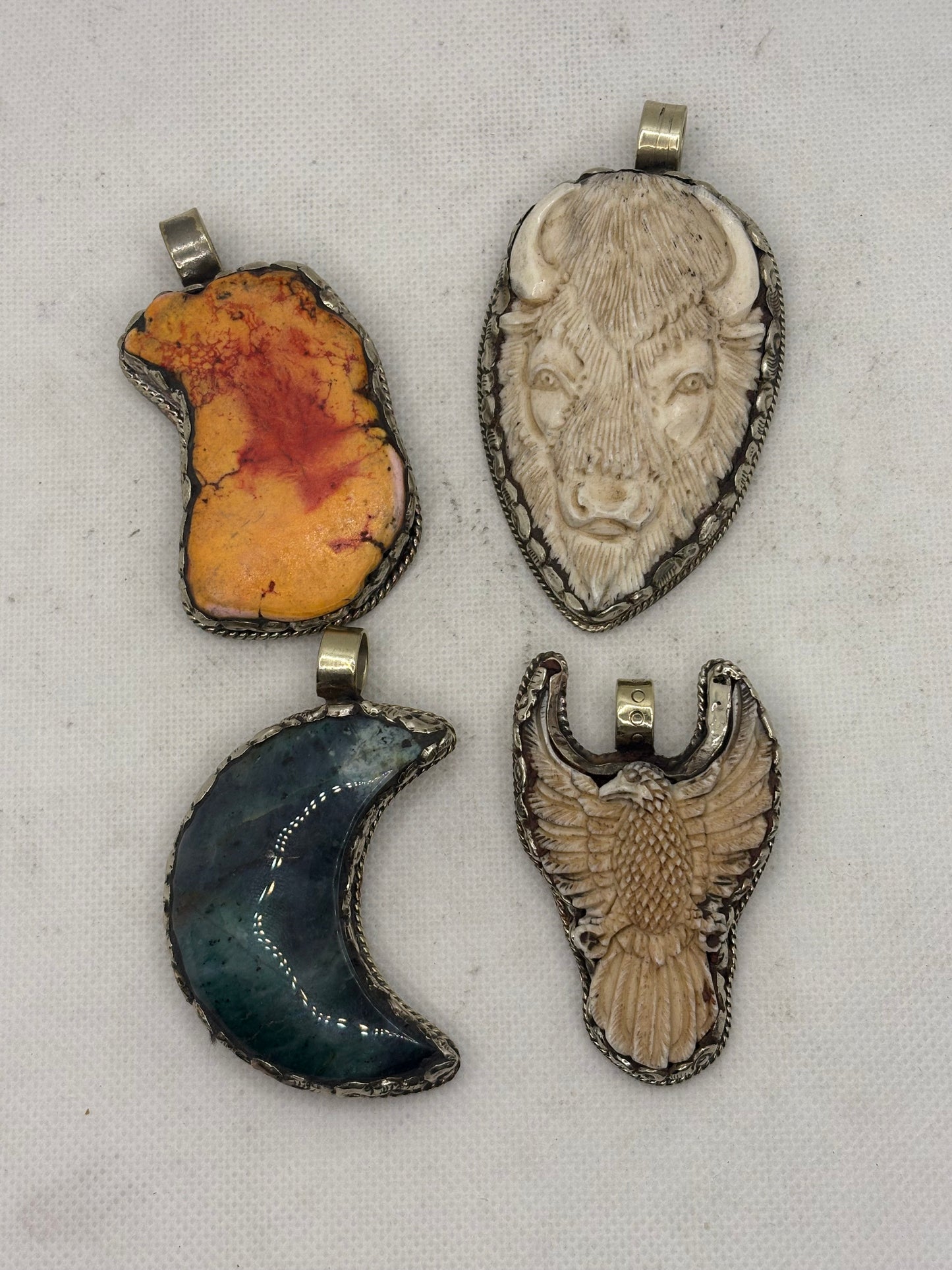 Chunky Pendant Various Stones Shapes