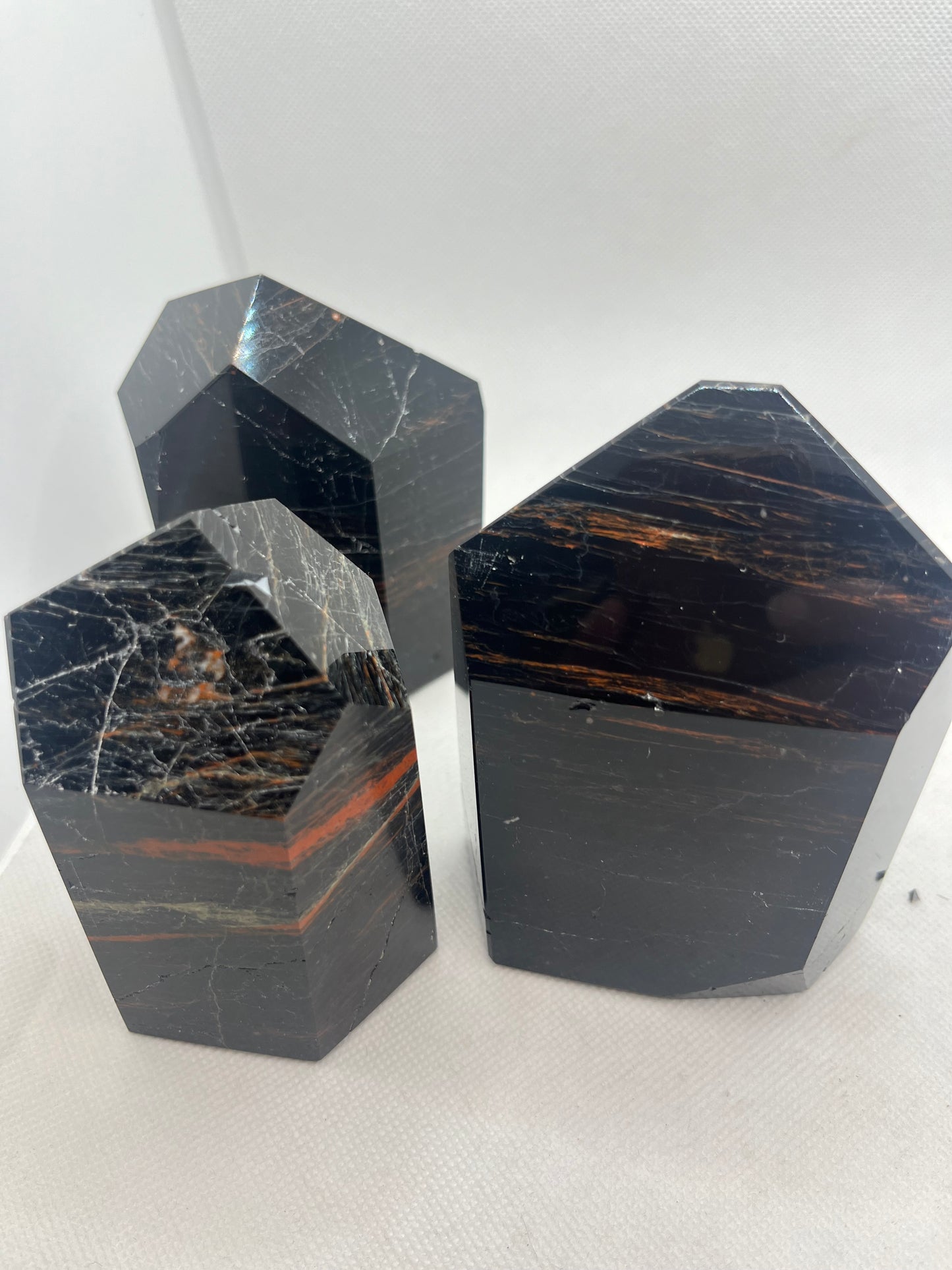 Polished Tourmaline Obelisk with Red and Green Inclusions Medium