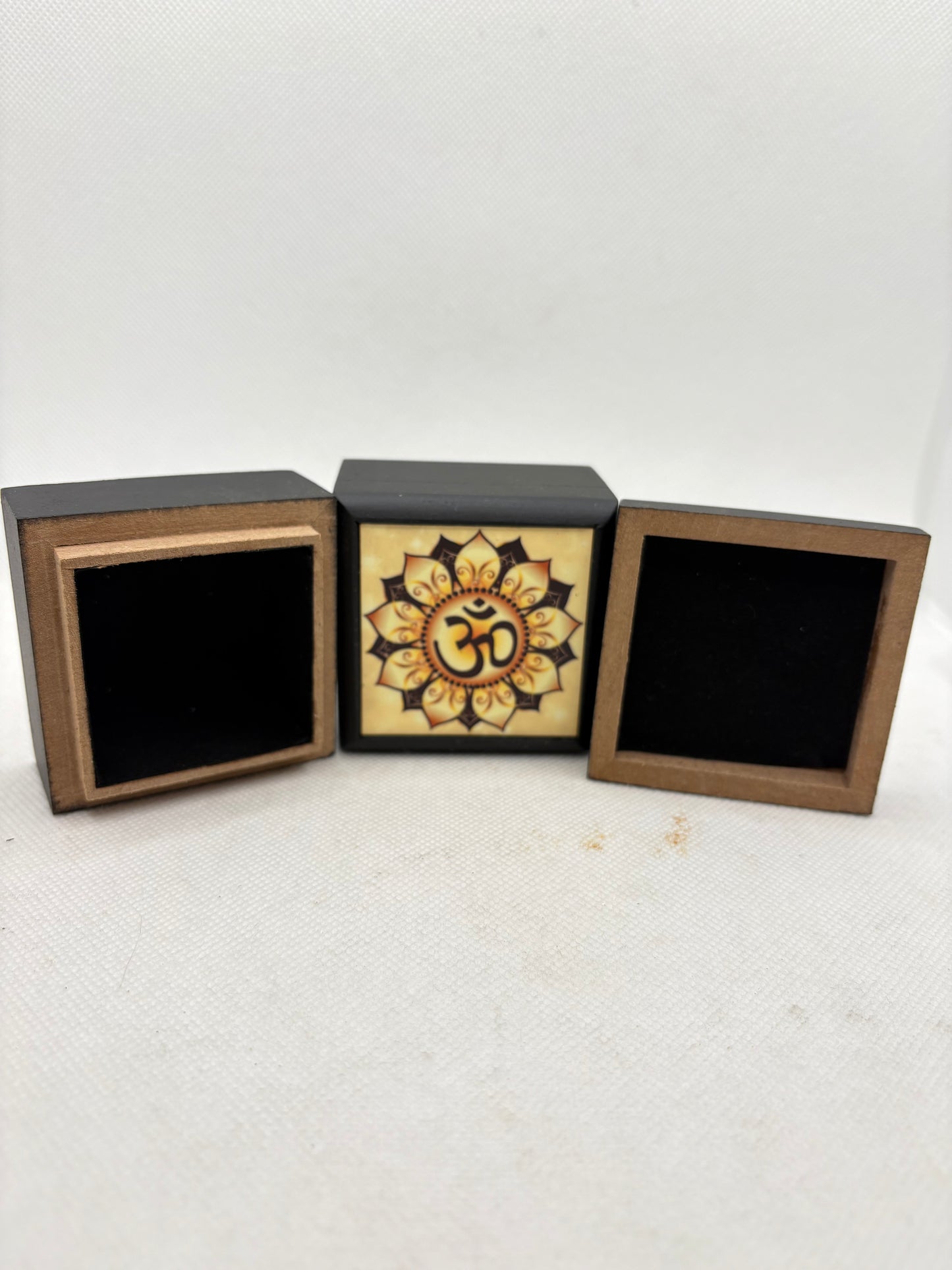 Wood Om Lotus Flower Box
