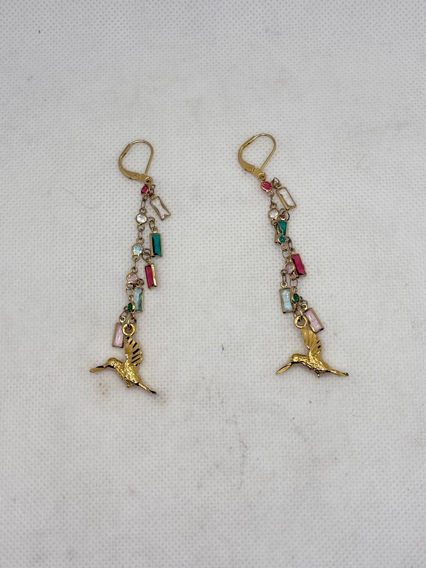 Humming Bird Dangle Earrings