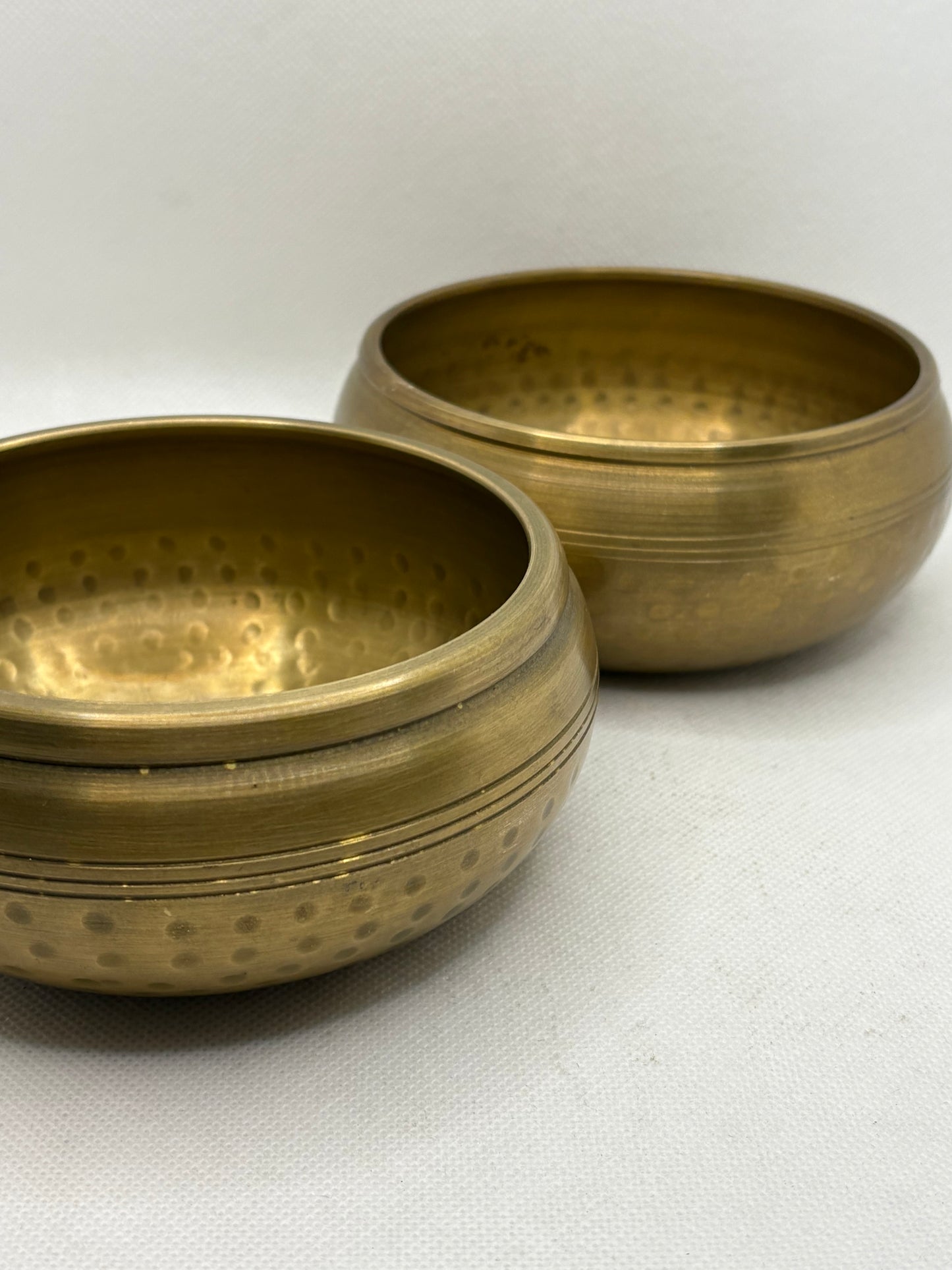 Tibetan Brass Bowl with Carvings 4"