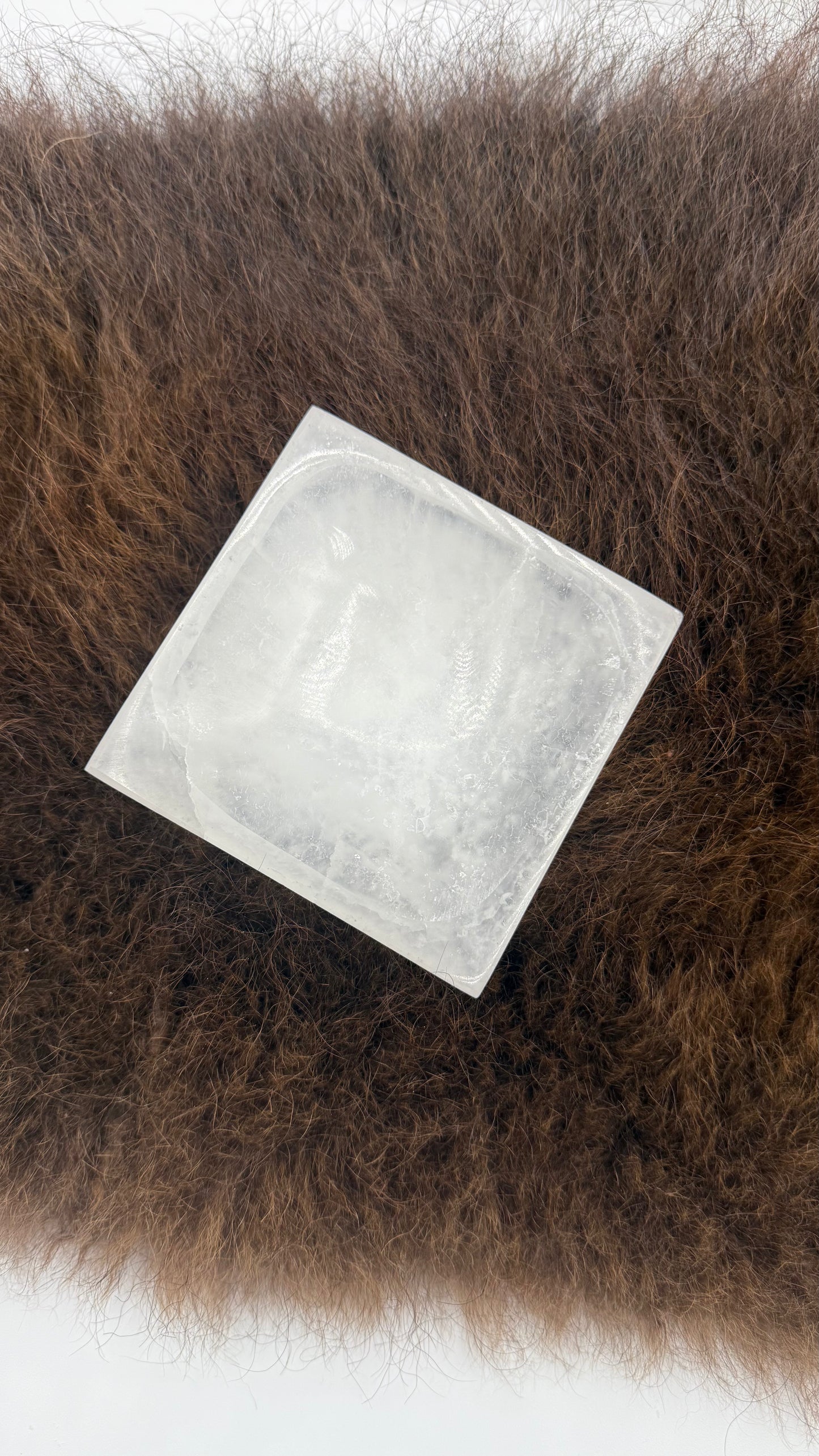Selenite Square Bowl Small