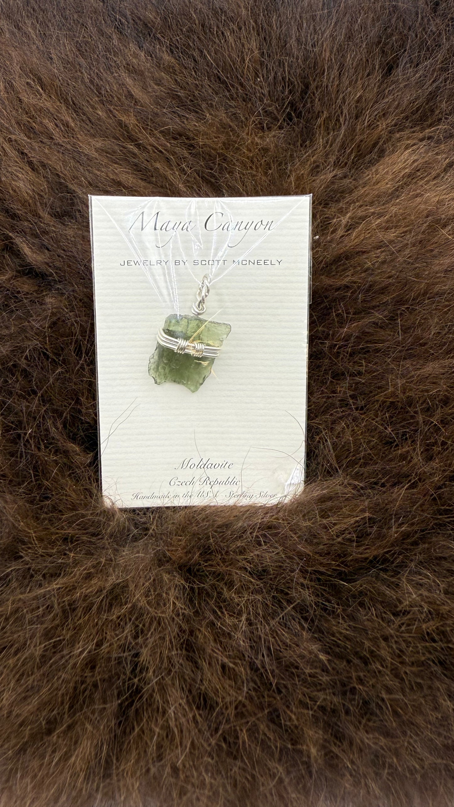 Pendant Moldavite Sterling Silver