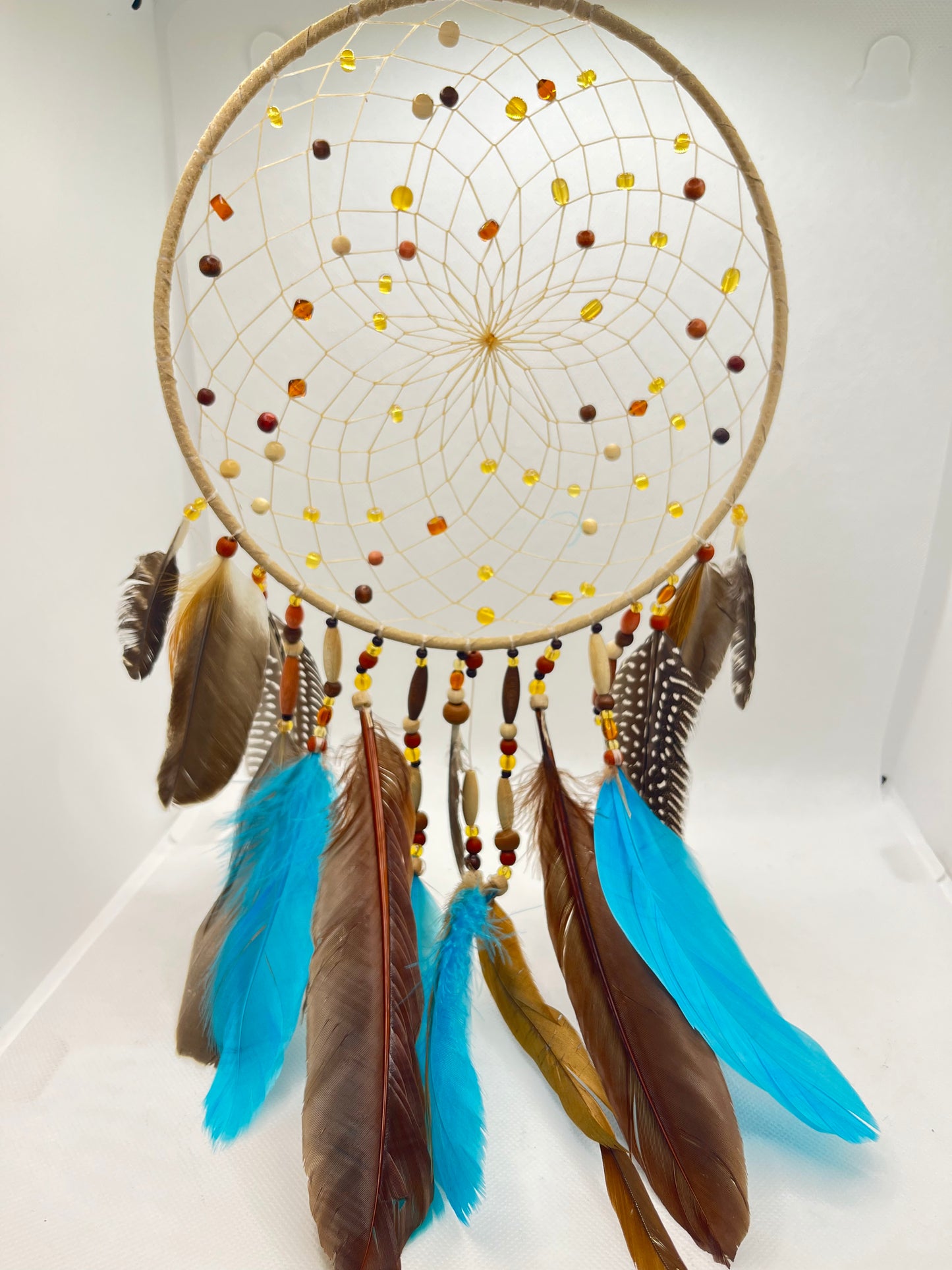 Dream Catcher 7 inch Turquoise Spirit Catcher