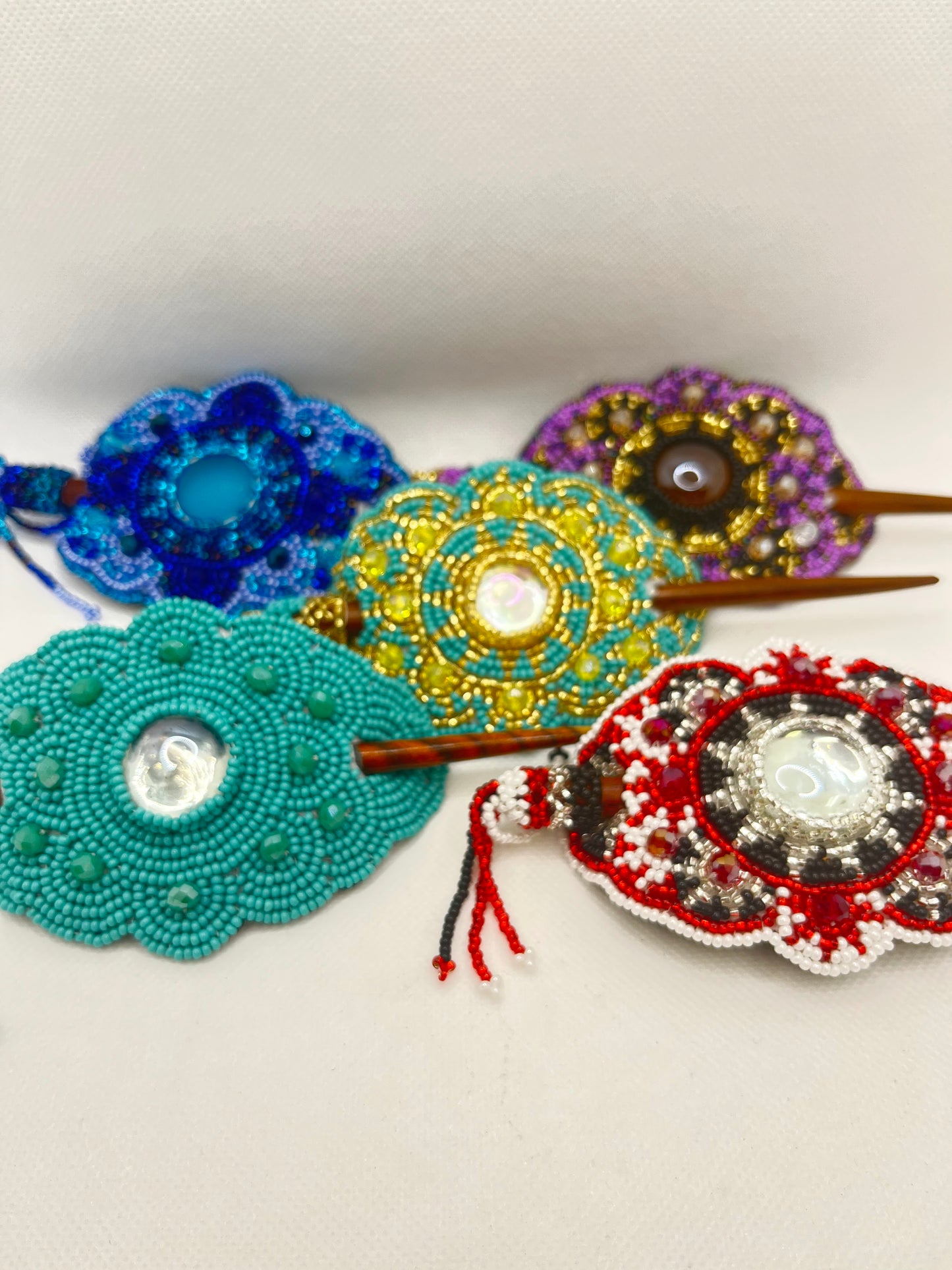 Hair Pick Beaded Guatemala