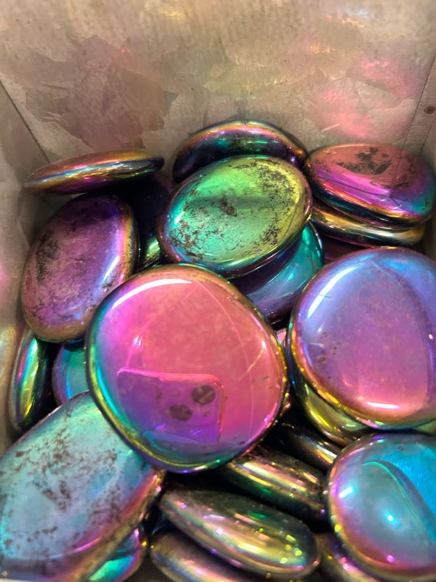 Rainbow Hematite Tumbled