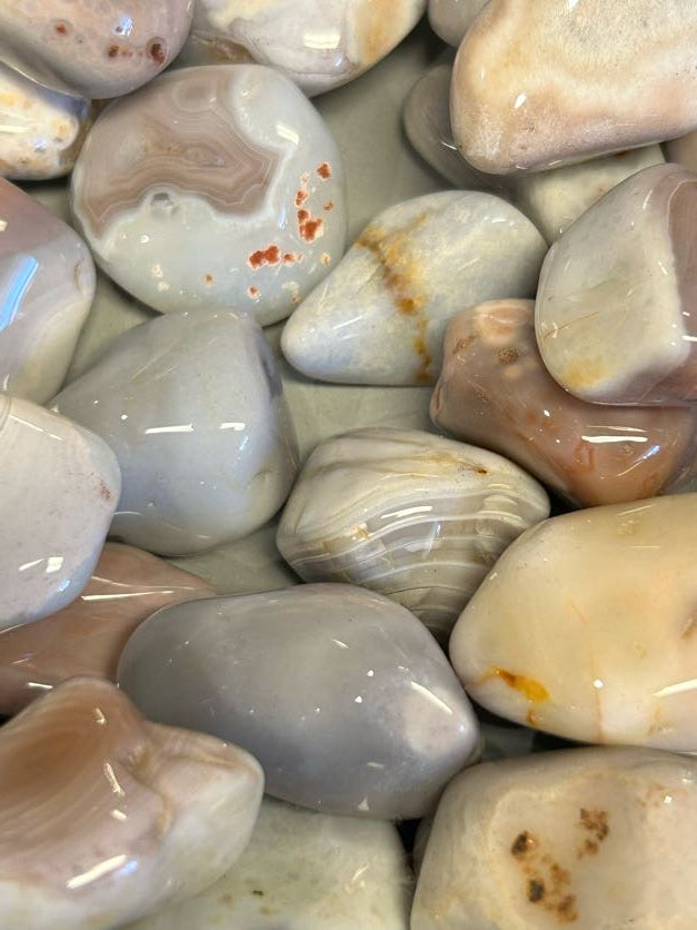 Pink Botswana Agate Tumbled