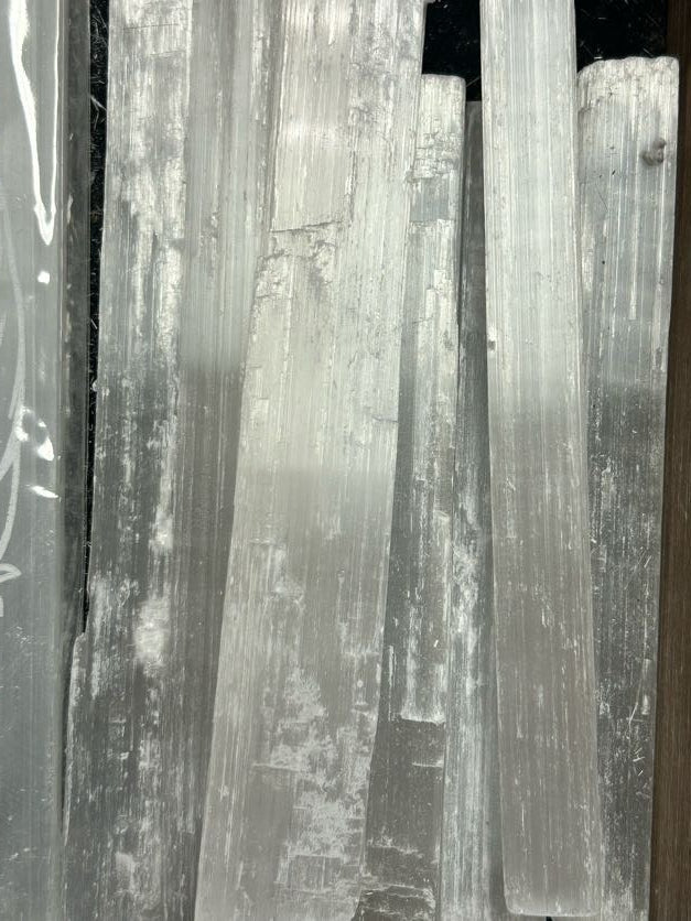Selenite Stick Wand 8"
