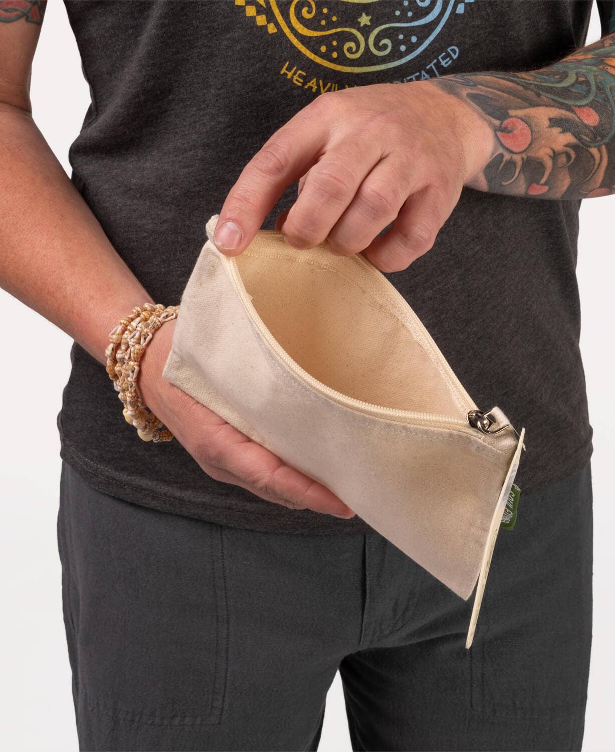 Hippie Stuff Large Zipper Pouch - Funny Pouches