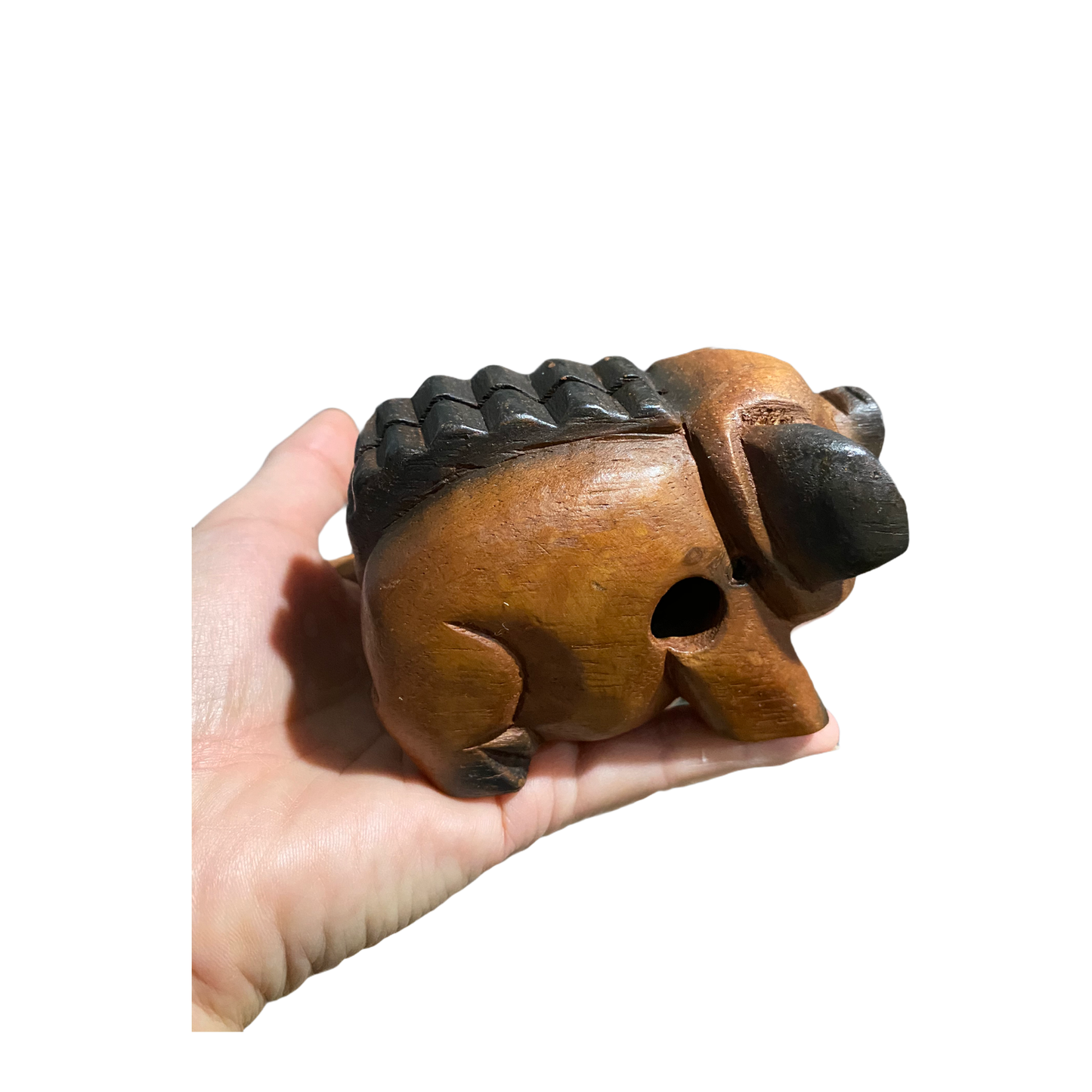 Wooden Musical Pig Percussion Instrument 4"
