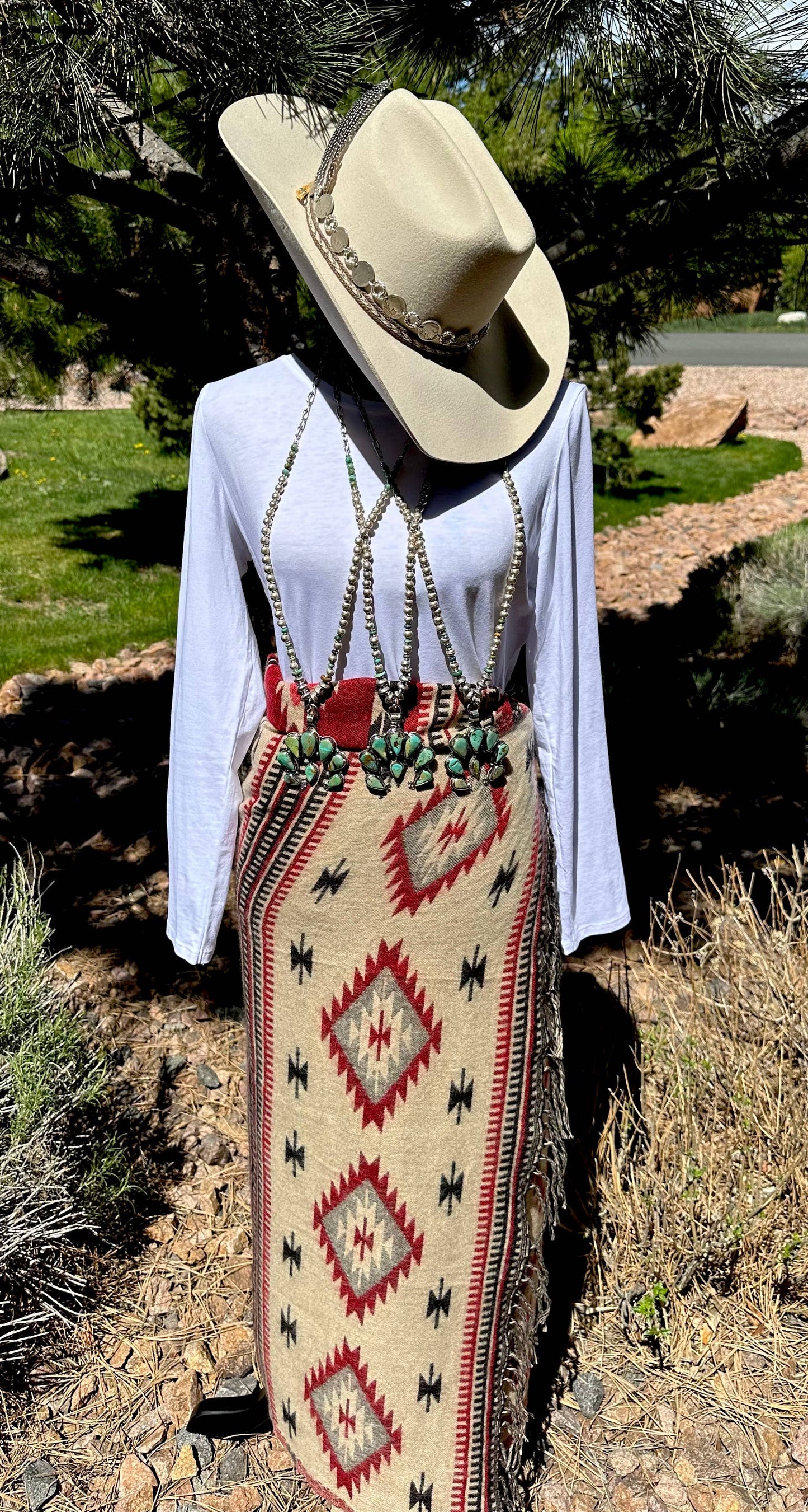 Adjustable Naja and Turquoise Necklace