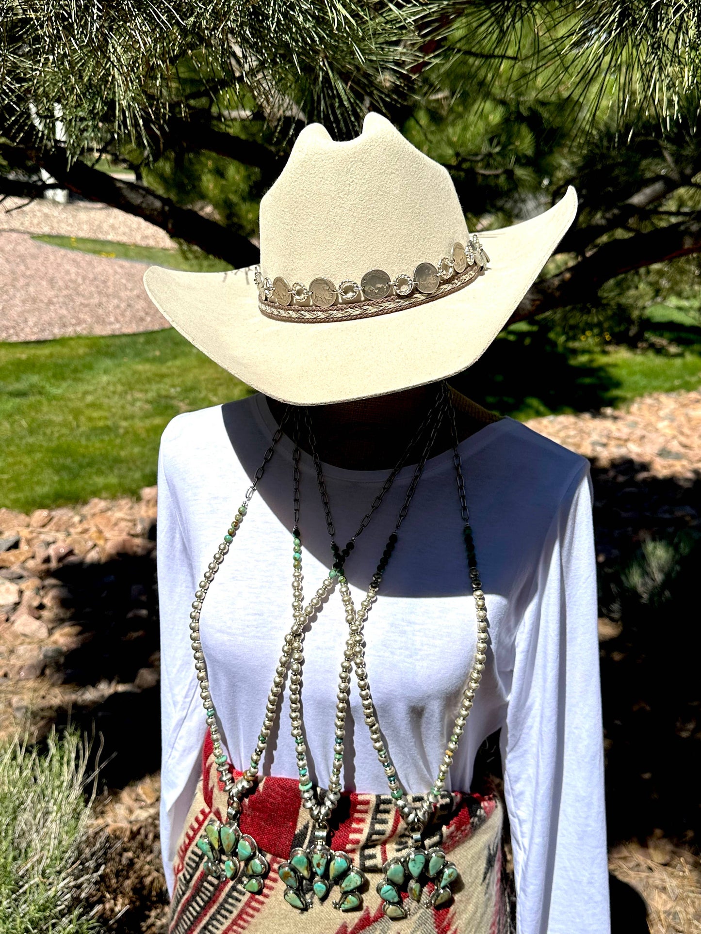 Adjustable Naja and Turquoise Necklace