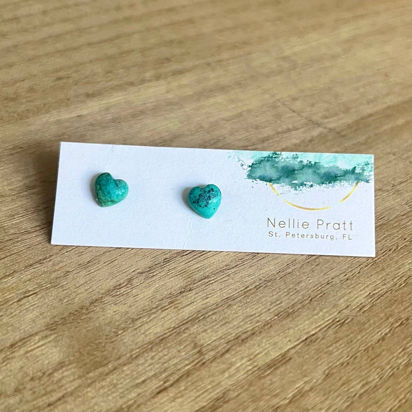 Stud Muffin
turquoise heart earring studs