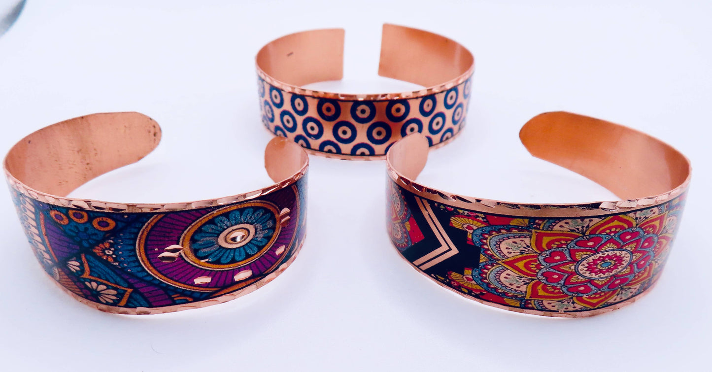 Embellished Copper Bracelets