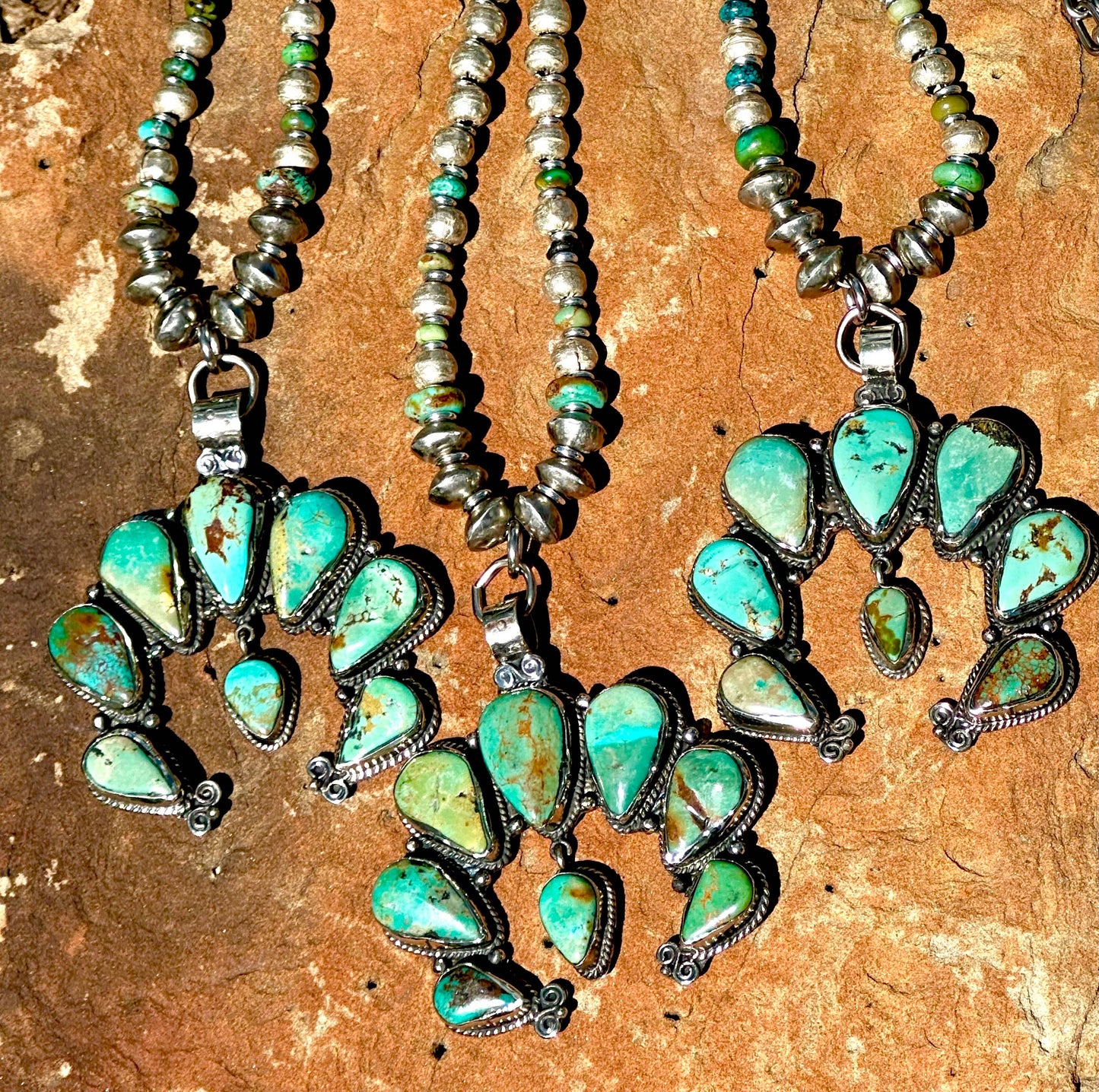 Adjustable Naja and Turquoise Necklace