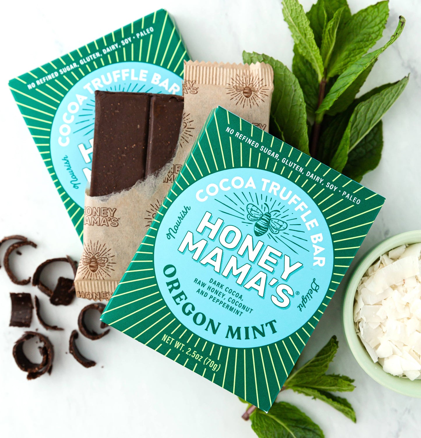 Oregon Mint Cocoa Truffle Bar 2.5oz. (12 count)