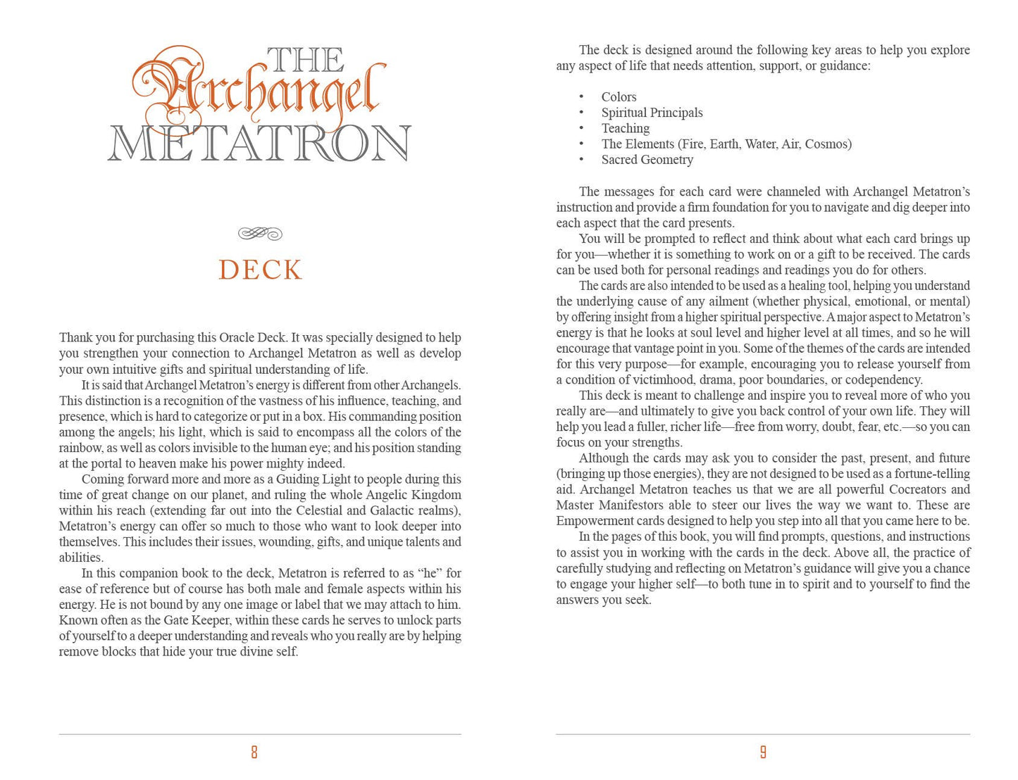 The Archangel Metatron Self-Mastery Oracle
