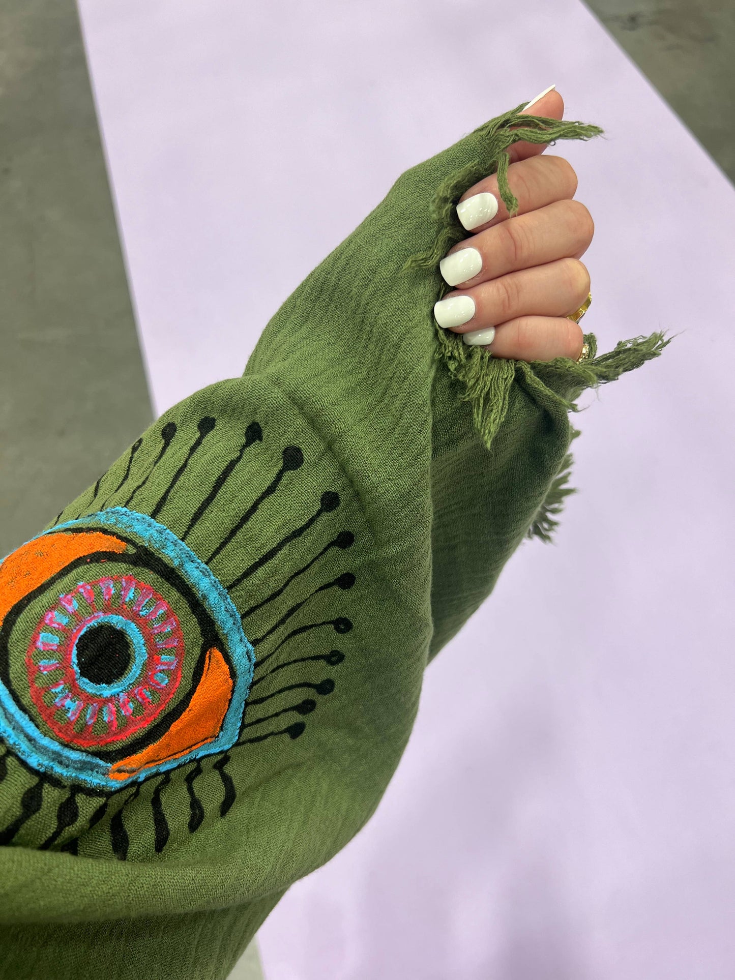 Olive Multi Eye Robe