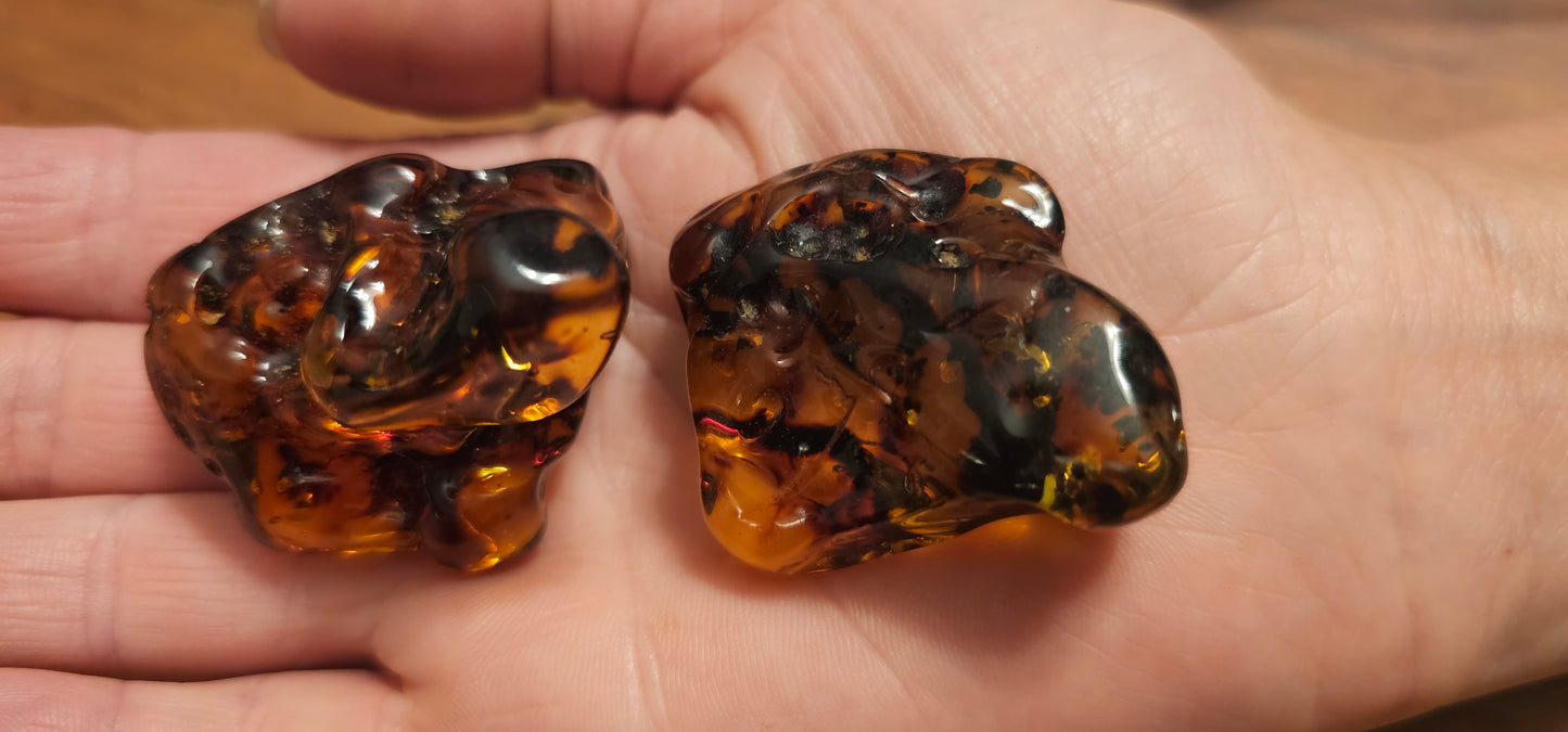 Amber chunks from Lithuania
