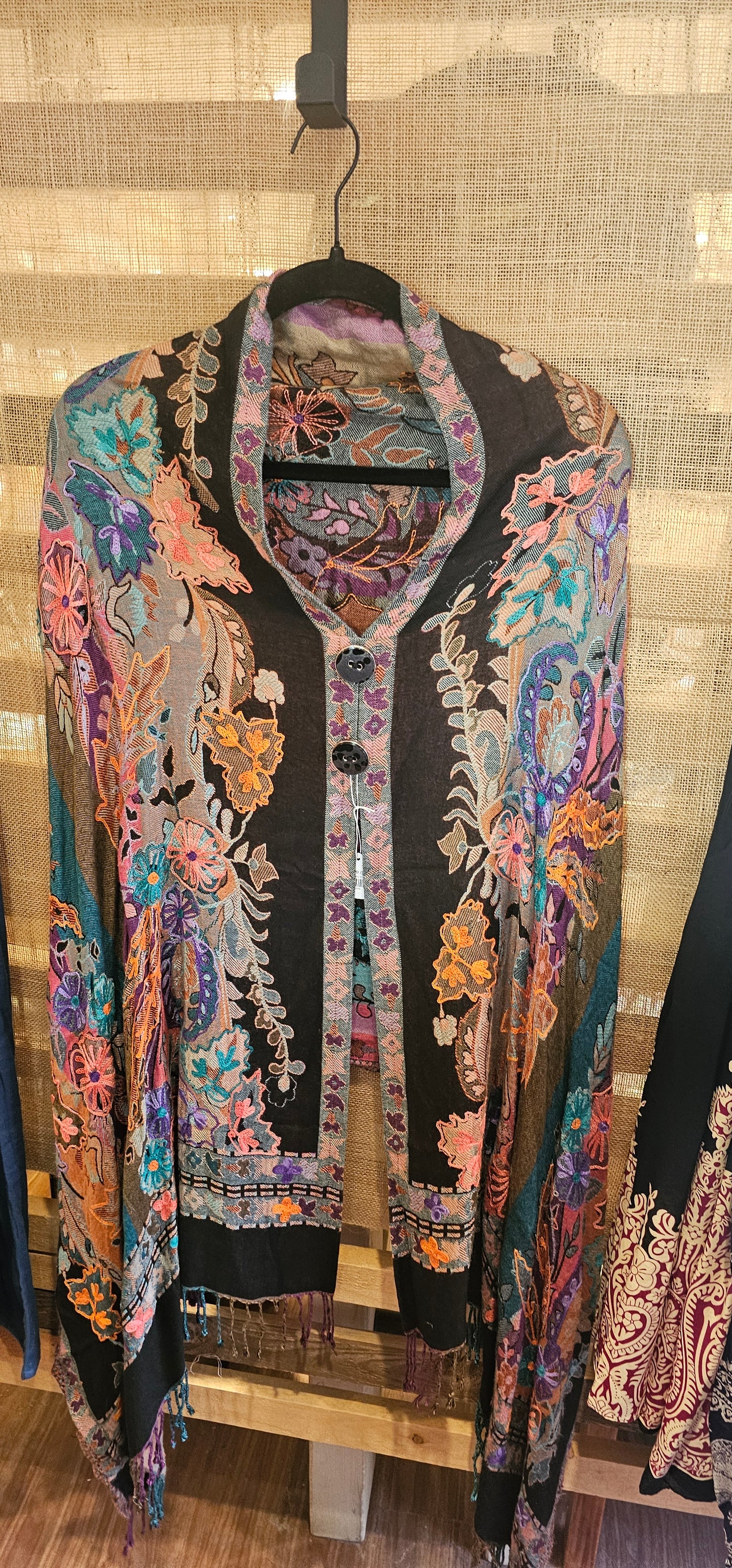 Bok Designs Shawl Coat or Long with Buttons