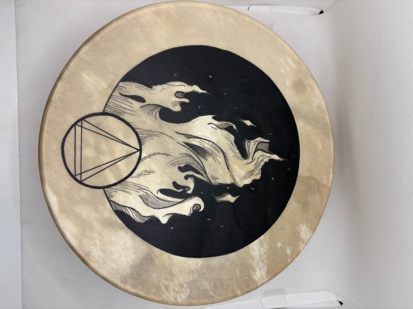 Drum 10" Deer Skin Earth Signs Locally Made