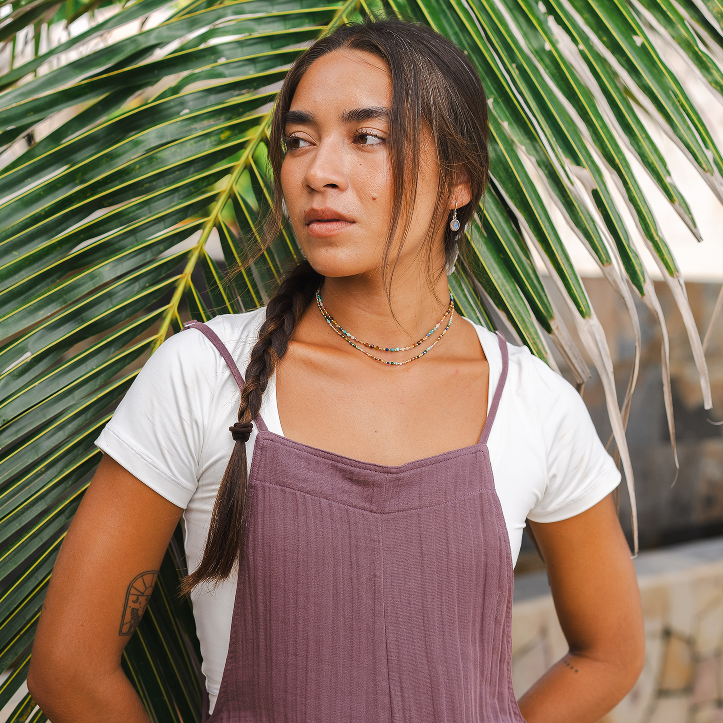 Lunar Sky Cotton Nomad Jumpsuits with Adjustable Straps: S, M & L