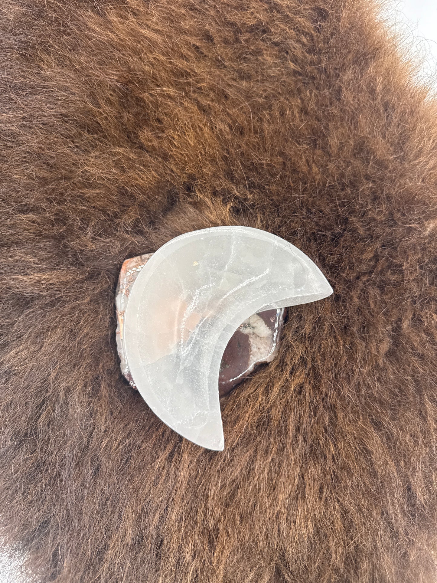 Selenite Crescent Moon Bowl