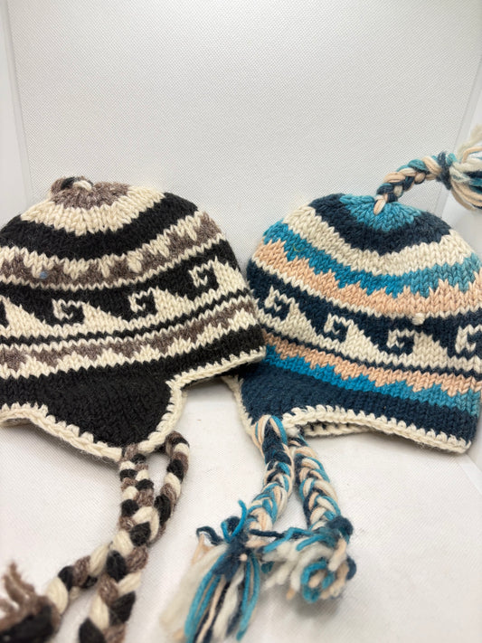 Kid's Wool Hat with Ear Flop Flece Lined