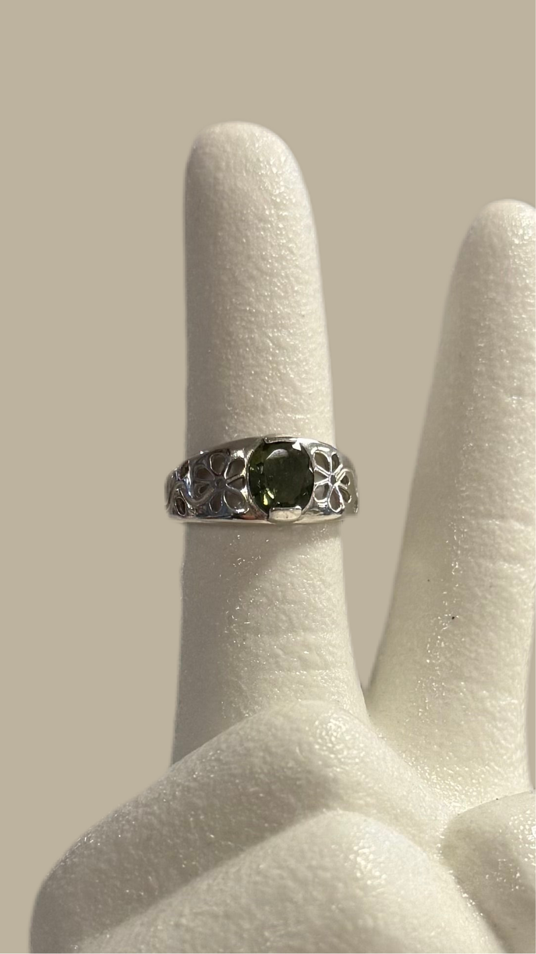 Moldavite Ring