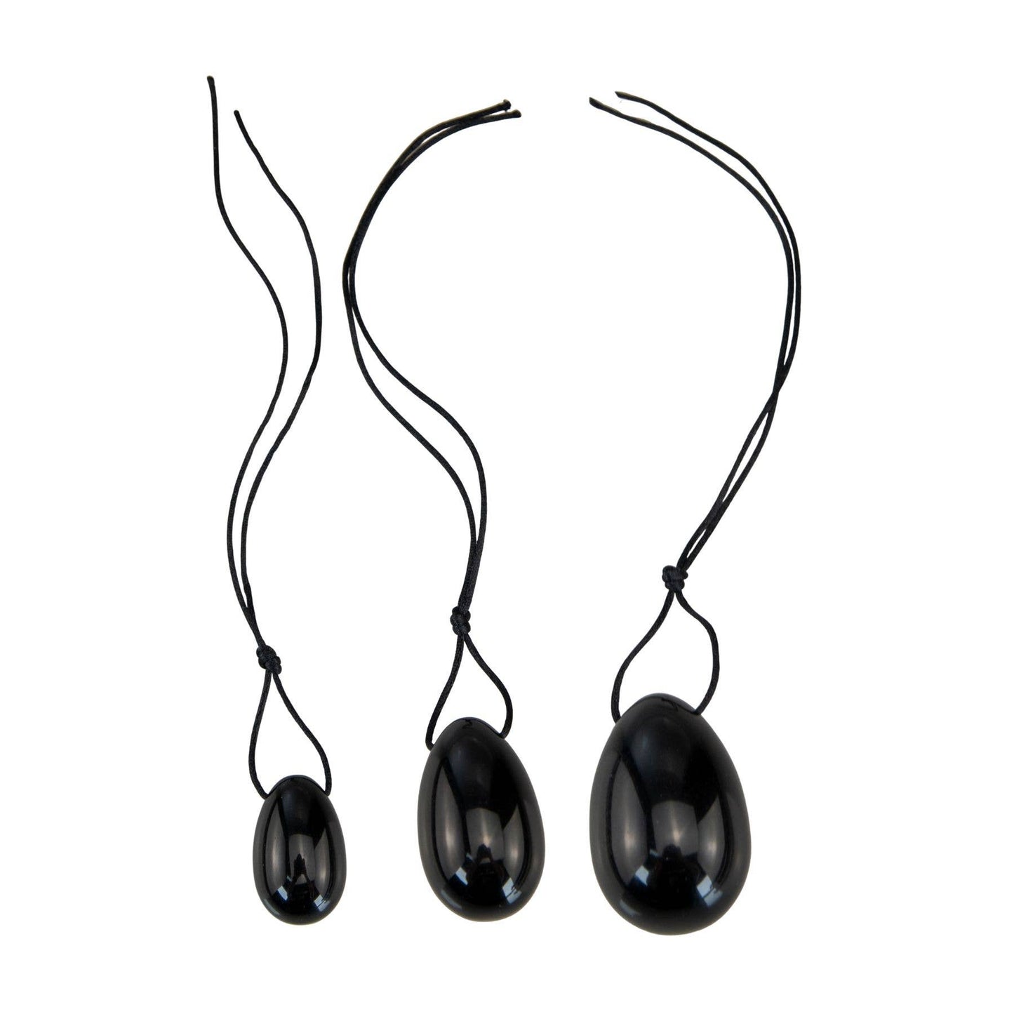 Yoni Eggs: Black Obsidian / 3pc