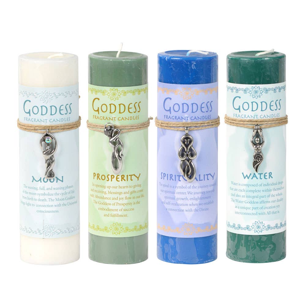 Goddess Pewter Pendant Candles