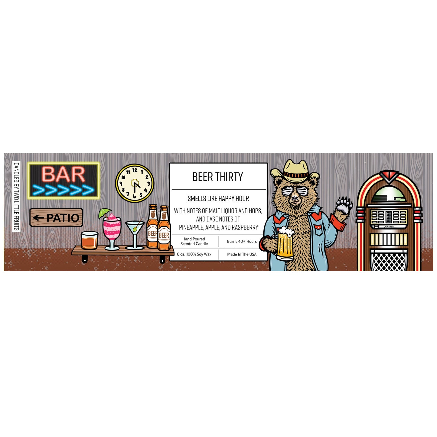 Soy Candle | Beer  Candle | Boozy Candles | Beer Thirty